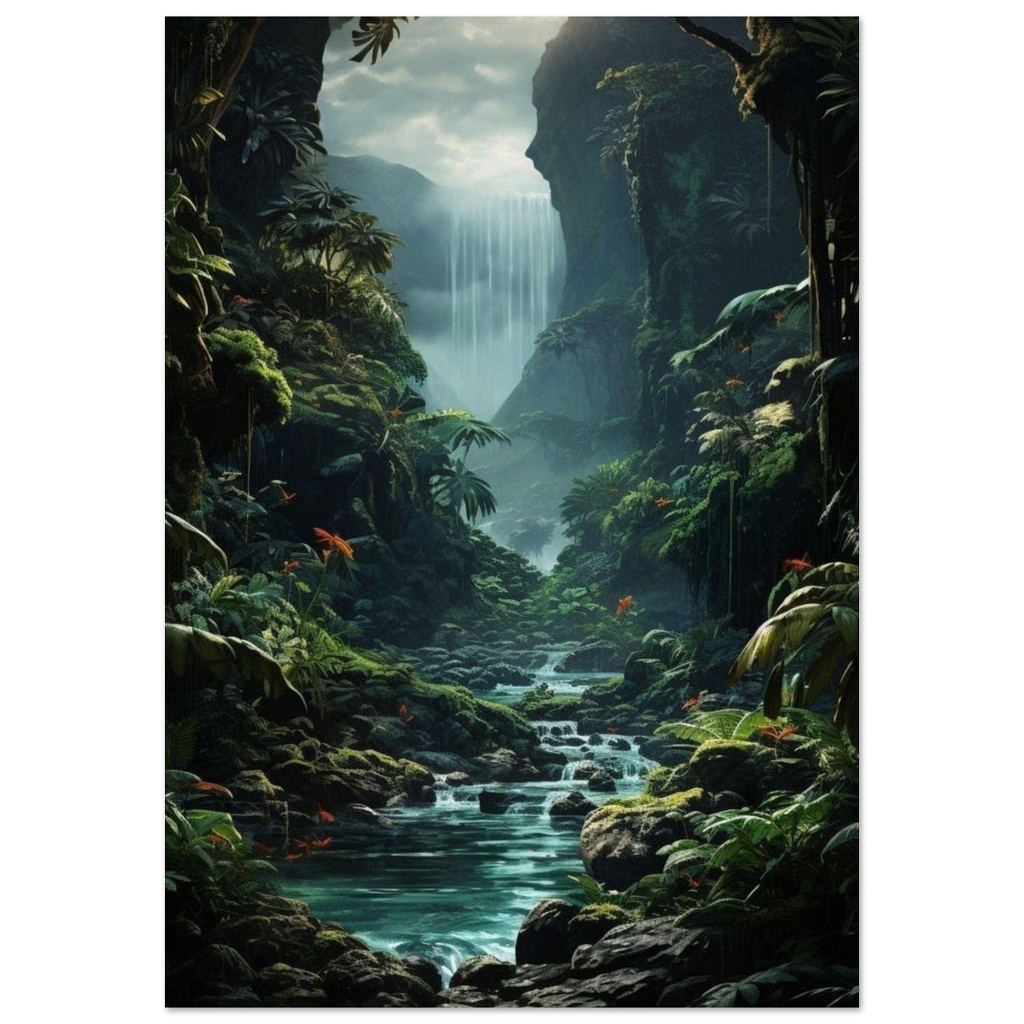 Gelato Print Material 70x100 cm / 28x40″ Affiche Jungle Moderne