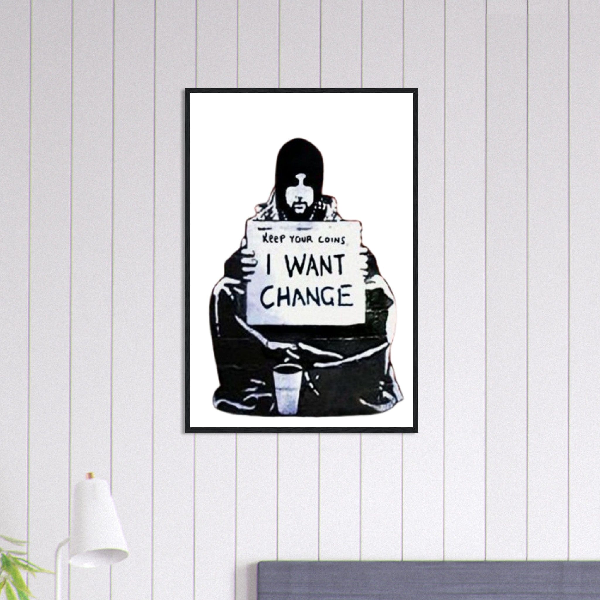 Canvanation Print Material 60x90 cm / 24x36″ Tableau Street Art Graffiti Banksy