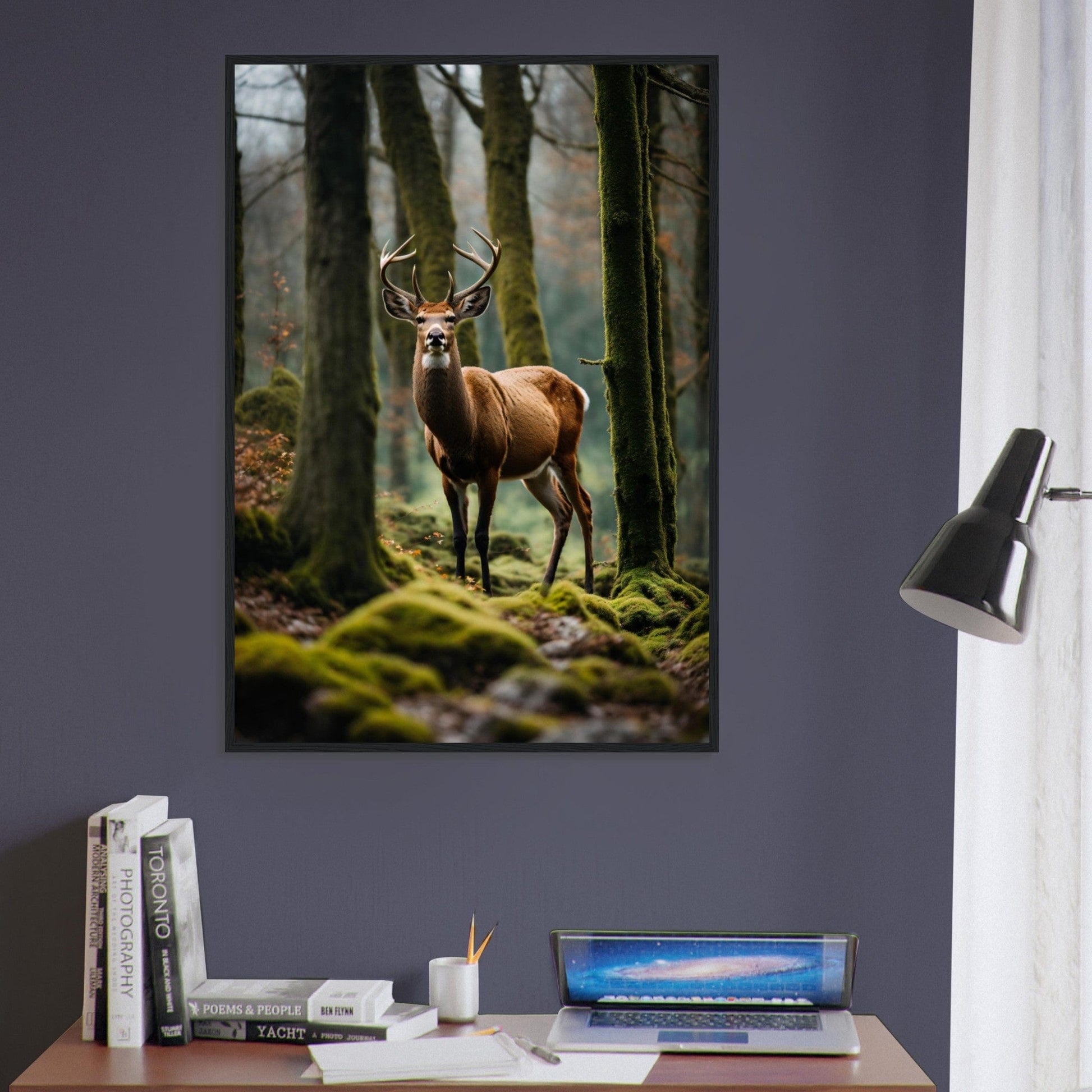 Canvanation Print Material Tableau Cerf Sérénité Sauvage