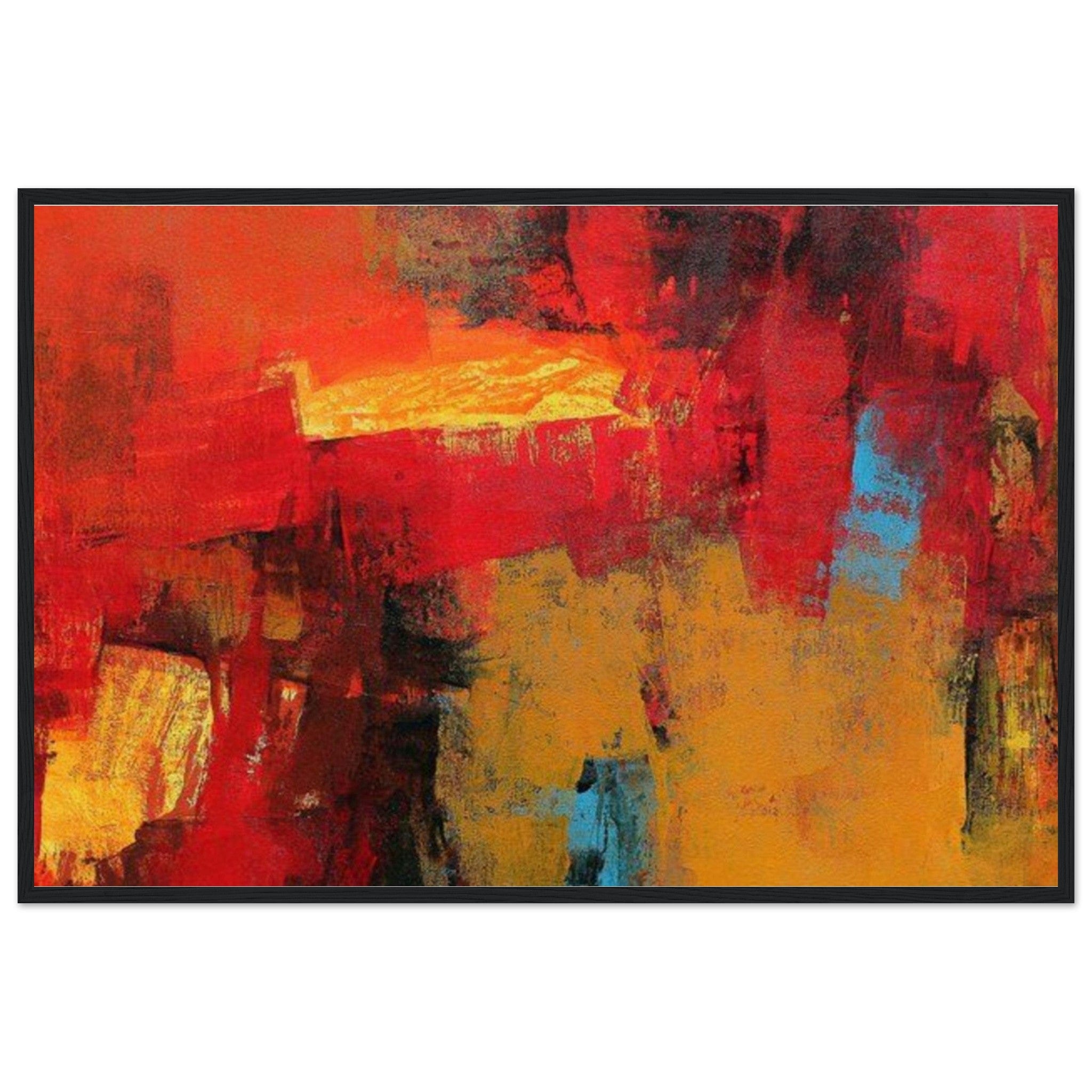 Gelato Print Material 60x90 cm / 24x36″ Tableau Panoramique Abstrait Peinture