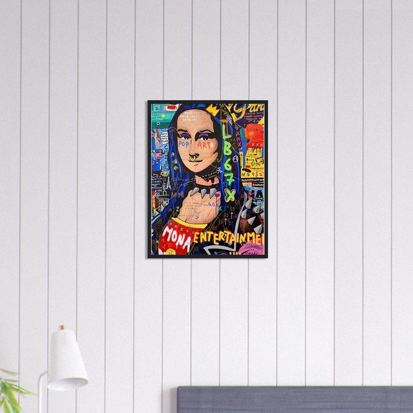 Canvanation Print Material 45x60 cm / 18x24″ Tableau Street Art Banksy Joconde