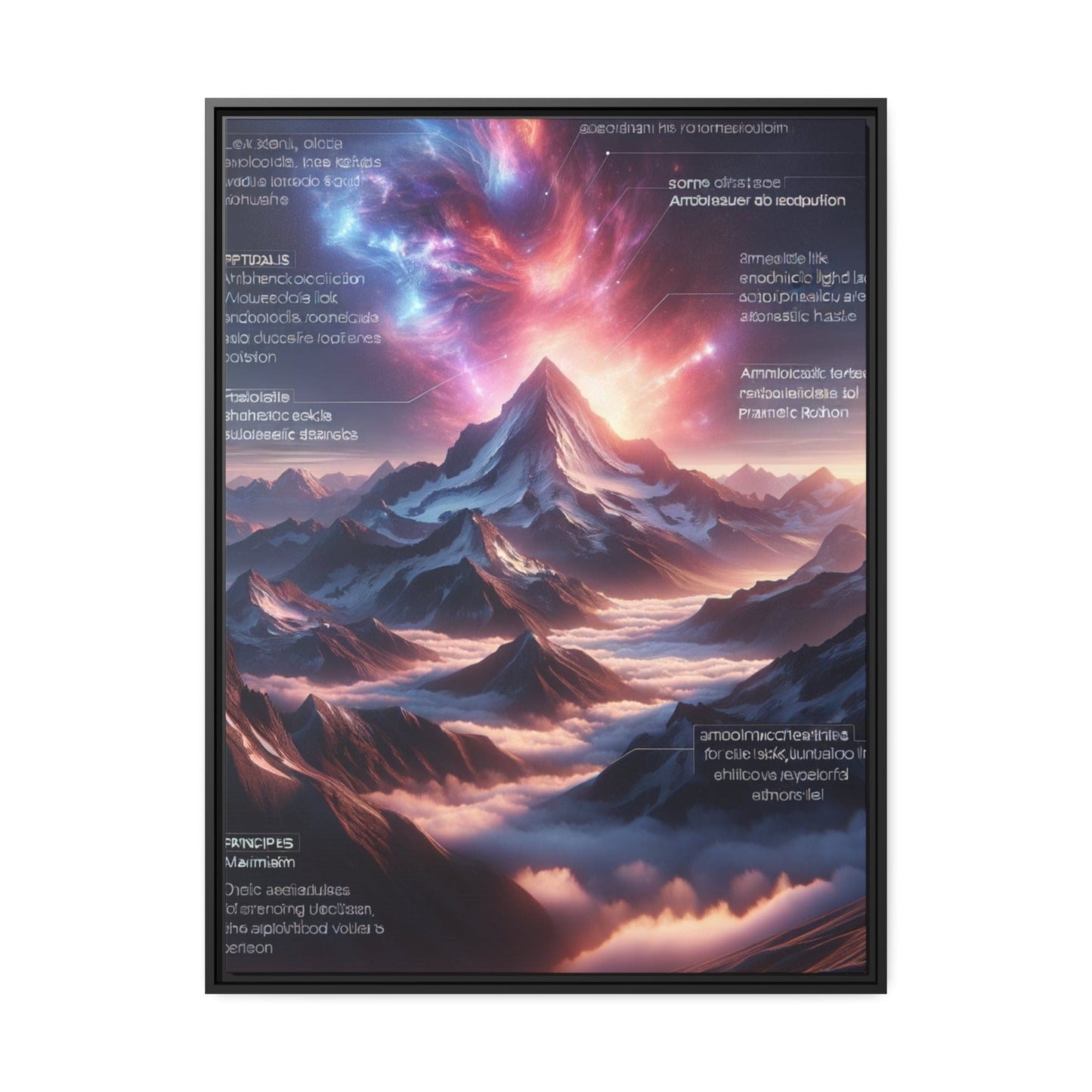 Printify Canvas 76.20 Cm" x 101.60 Cm" (Vertical) Tableau Éclats d'Altitude : L'Éternité Sculptée dans les Cimes