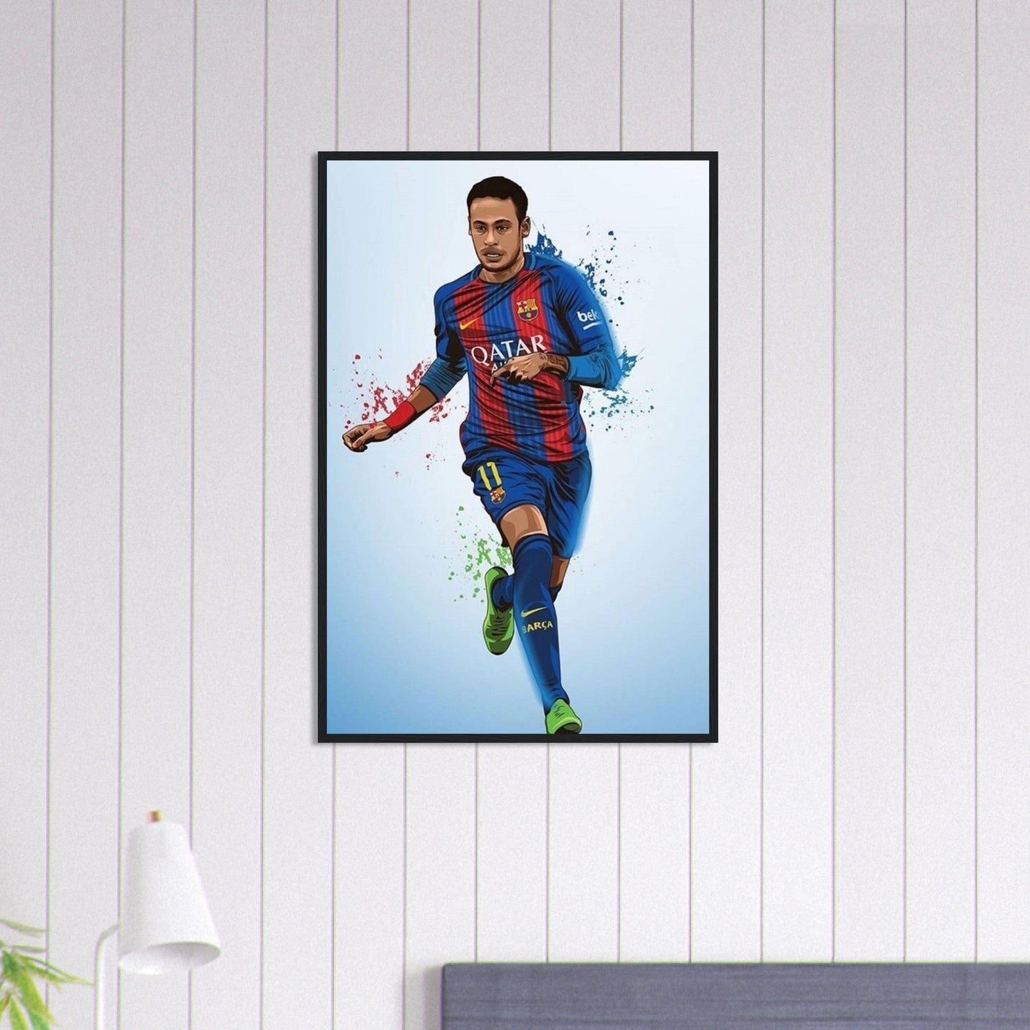 Canvanation Print Material Tableau Joueur De Foot Neymar Qatar