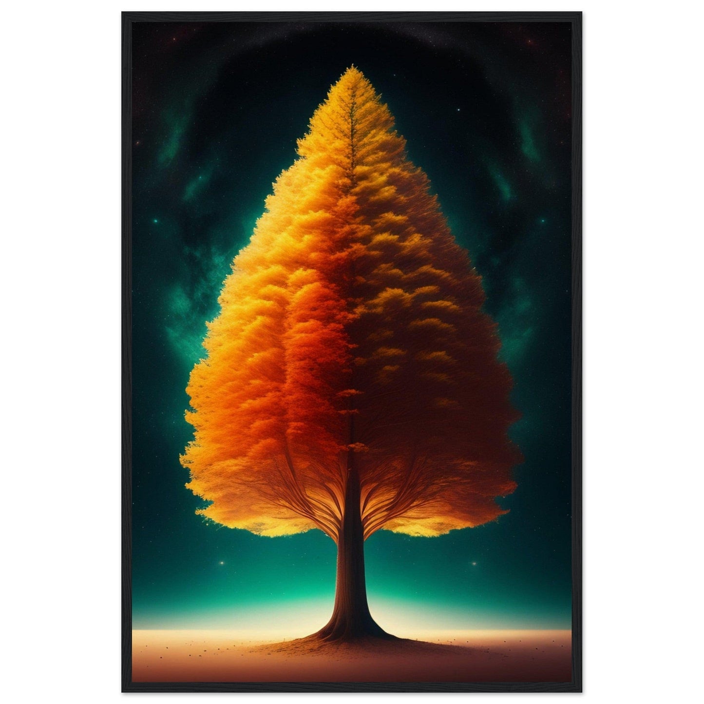 Canvanation Print Material 60x90 cm / 24x36″ / Noir Tableau Arbre De Vie Le Souffle de la Nature