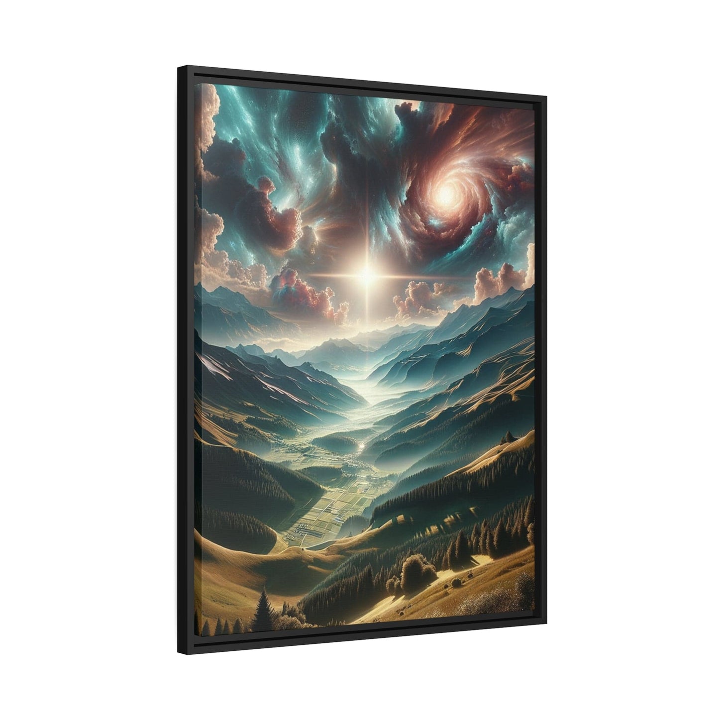 Printify Canvas Tableau Au sommet des émotions : Les crêtes de l'émerveillement