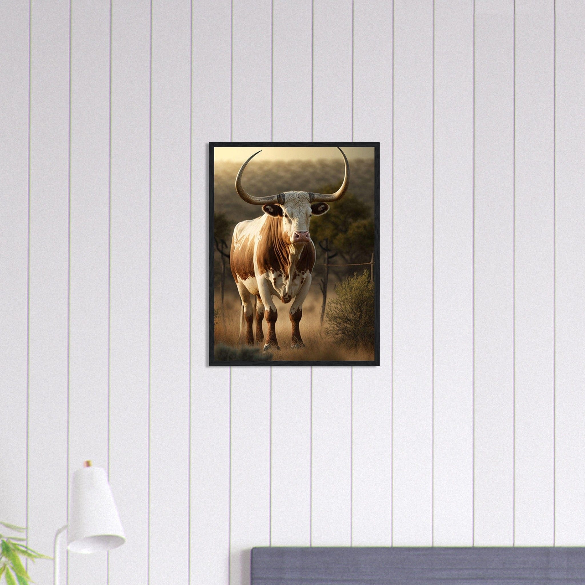 Canvanation Print Material Tableau Vache Colorée