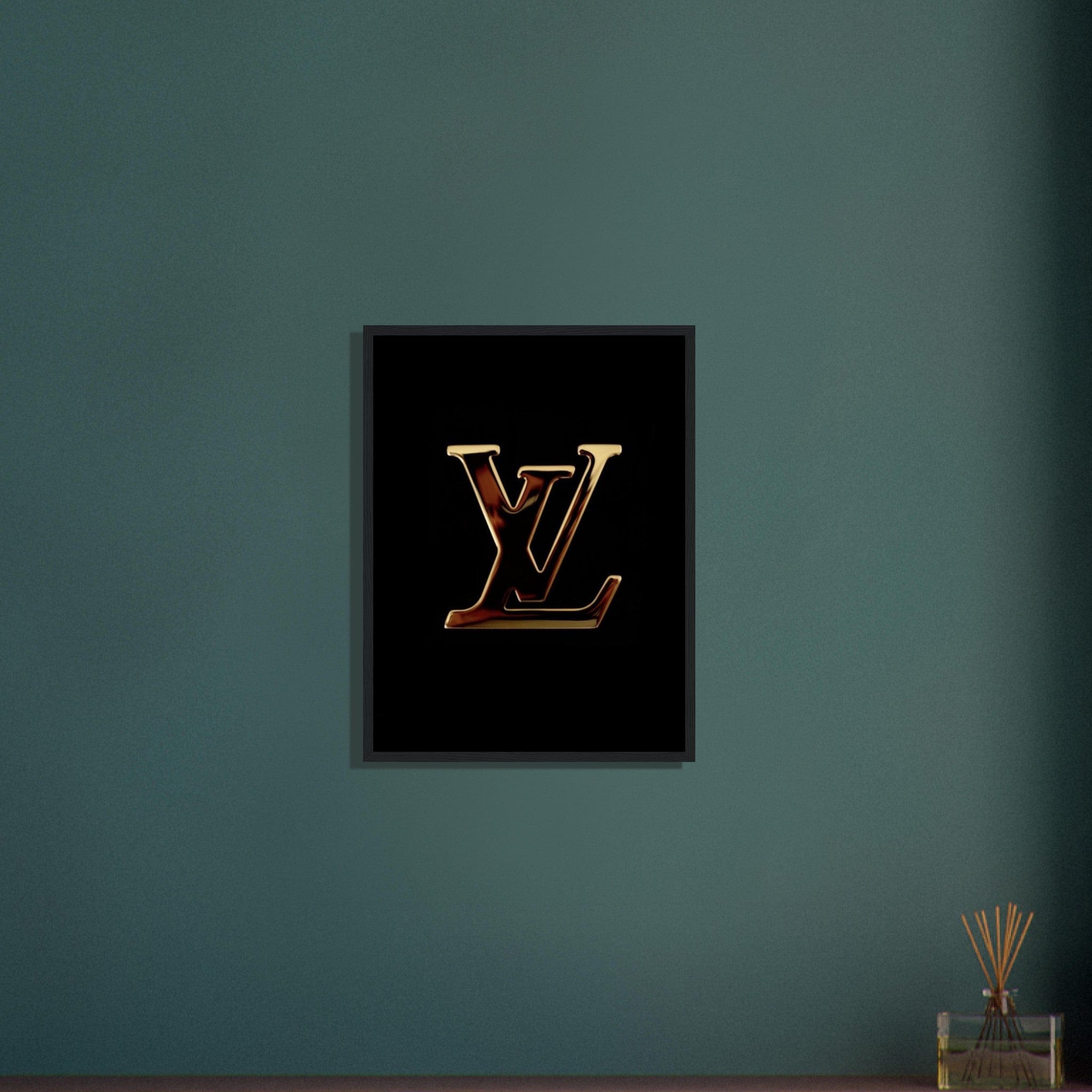 Canvanation Print Material Tableau Marque De Luxe Louis Vuitton Or Effet