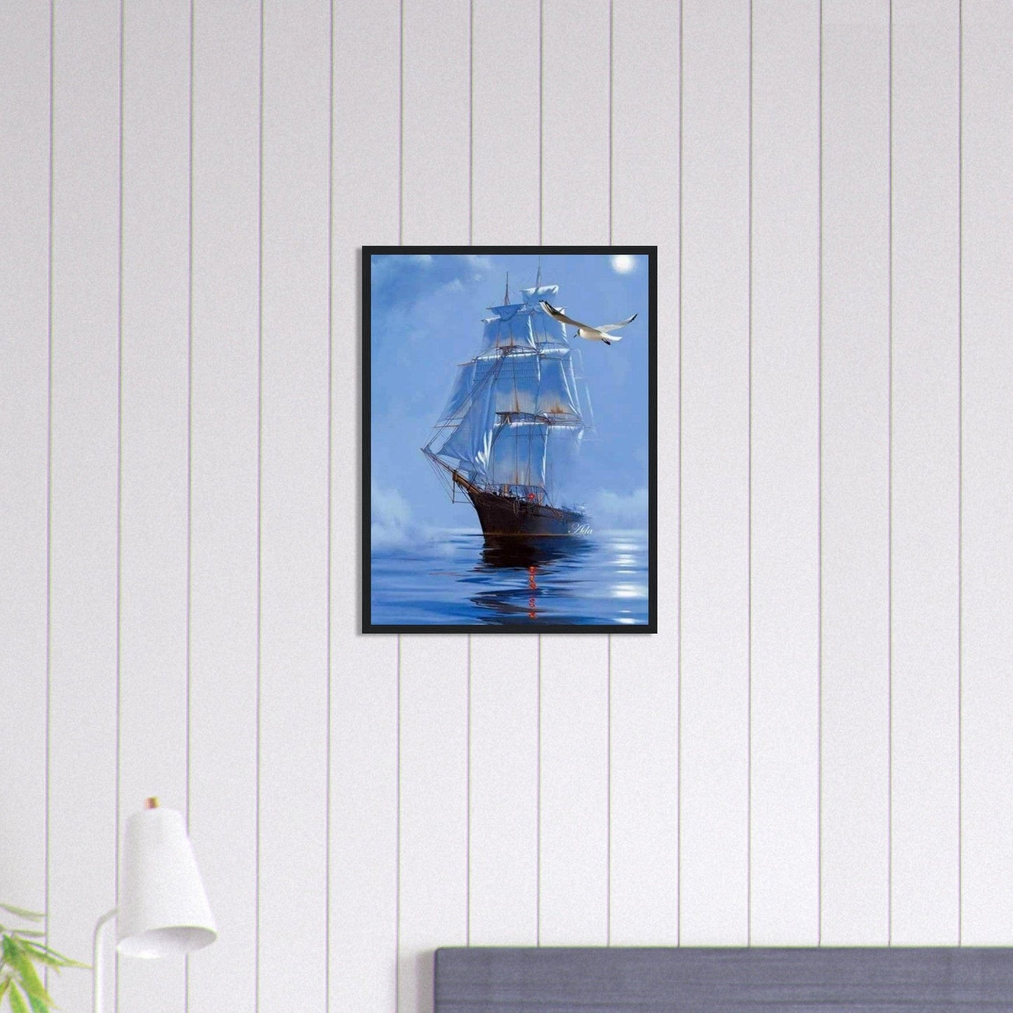 Gelato Print Material Tableau De Bateau En Mer