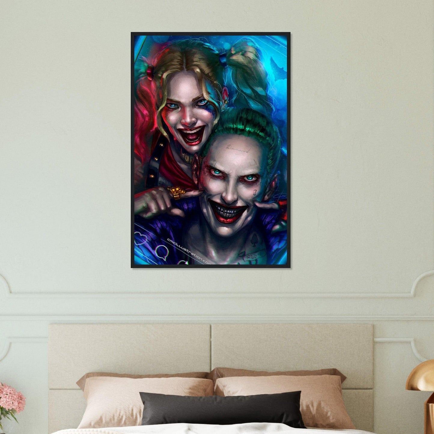 Canvanation Print Material 60x90 cm / 24x36″ Tableau Harley Quinn Et Joker