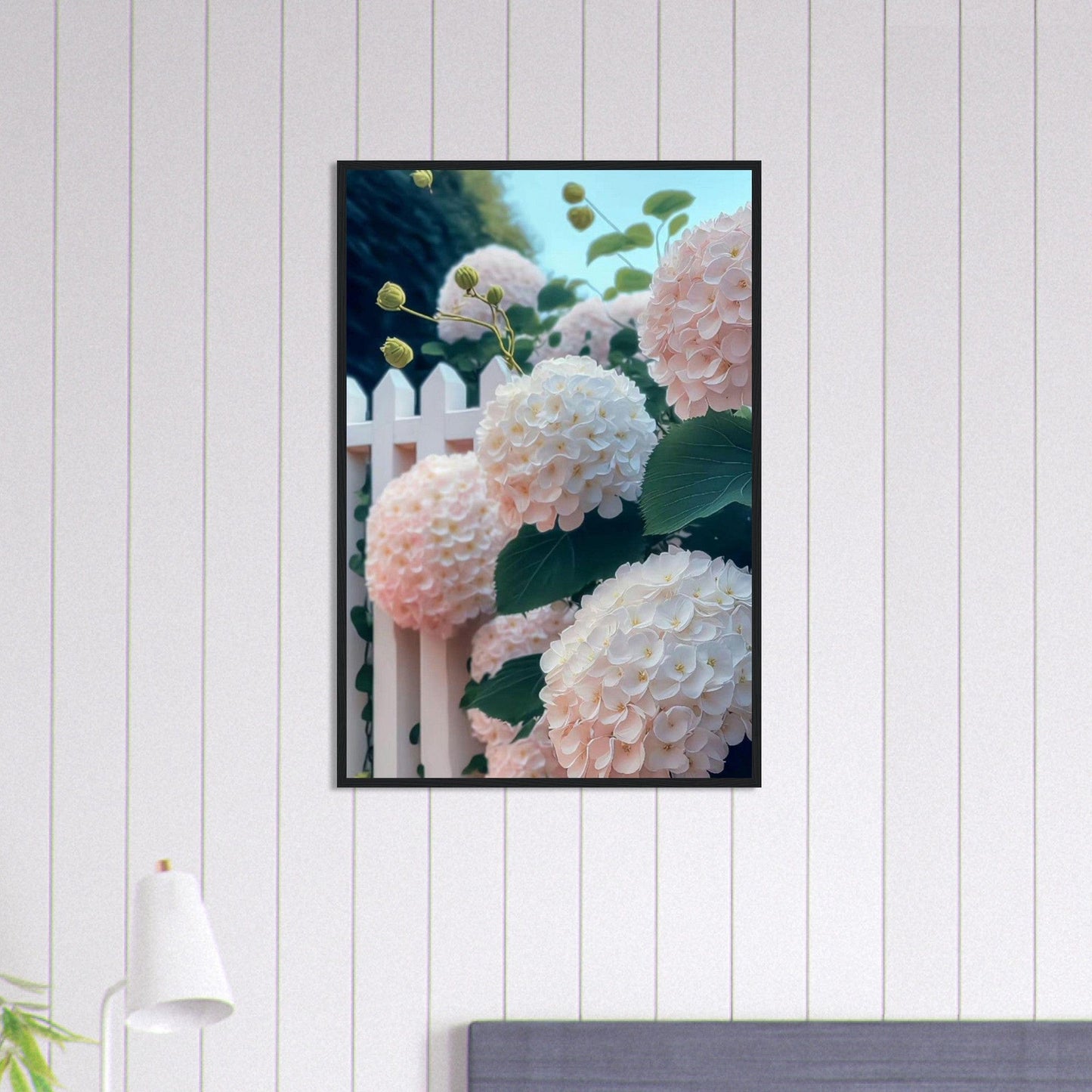 Canvanation Print Material 60x90 cm / 24x36″ Tableau Floral Blanc
