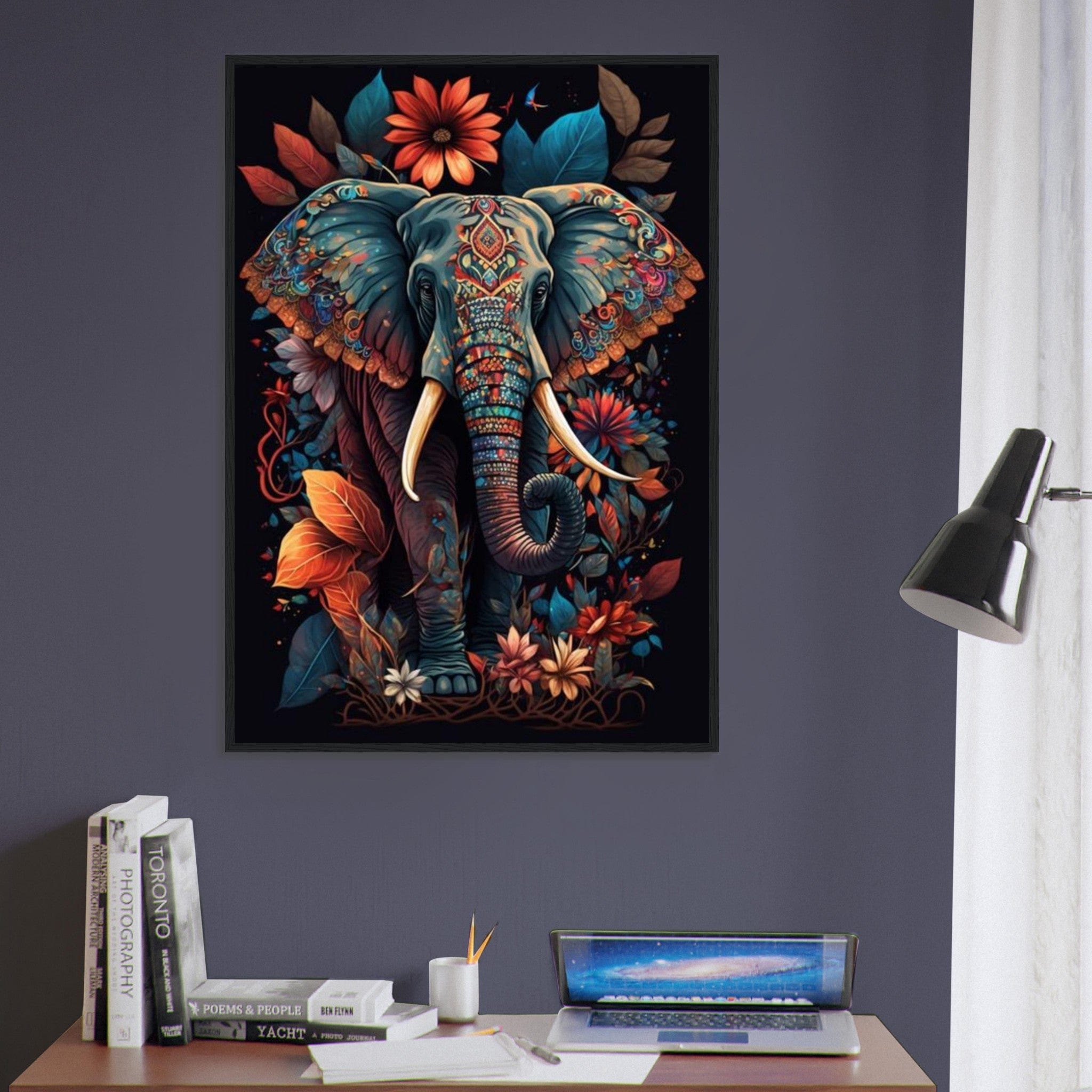 Canvanation Print Material Tableau Elephant L'Âme de l'Afrique