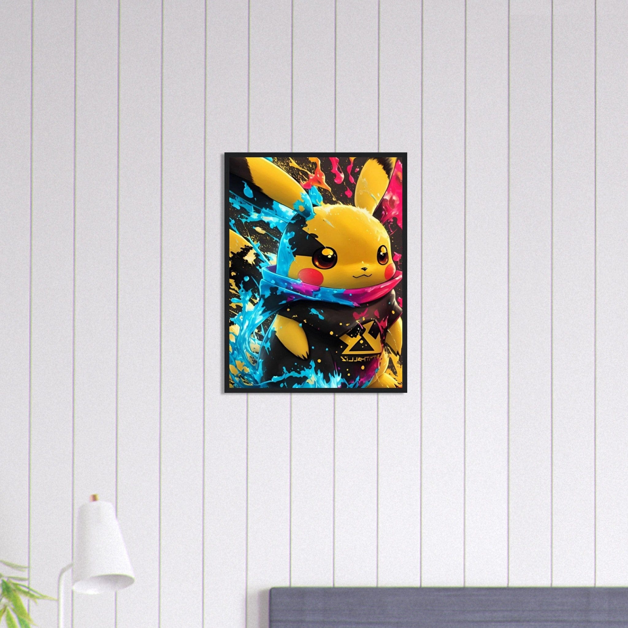 Canvanation Print Material 45x60 cm / 18x24″ Tableau Pokémon Pikachu Graffiti