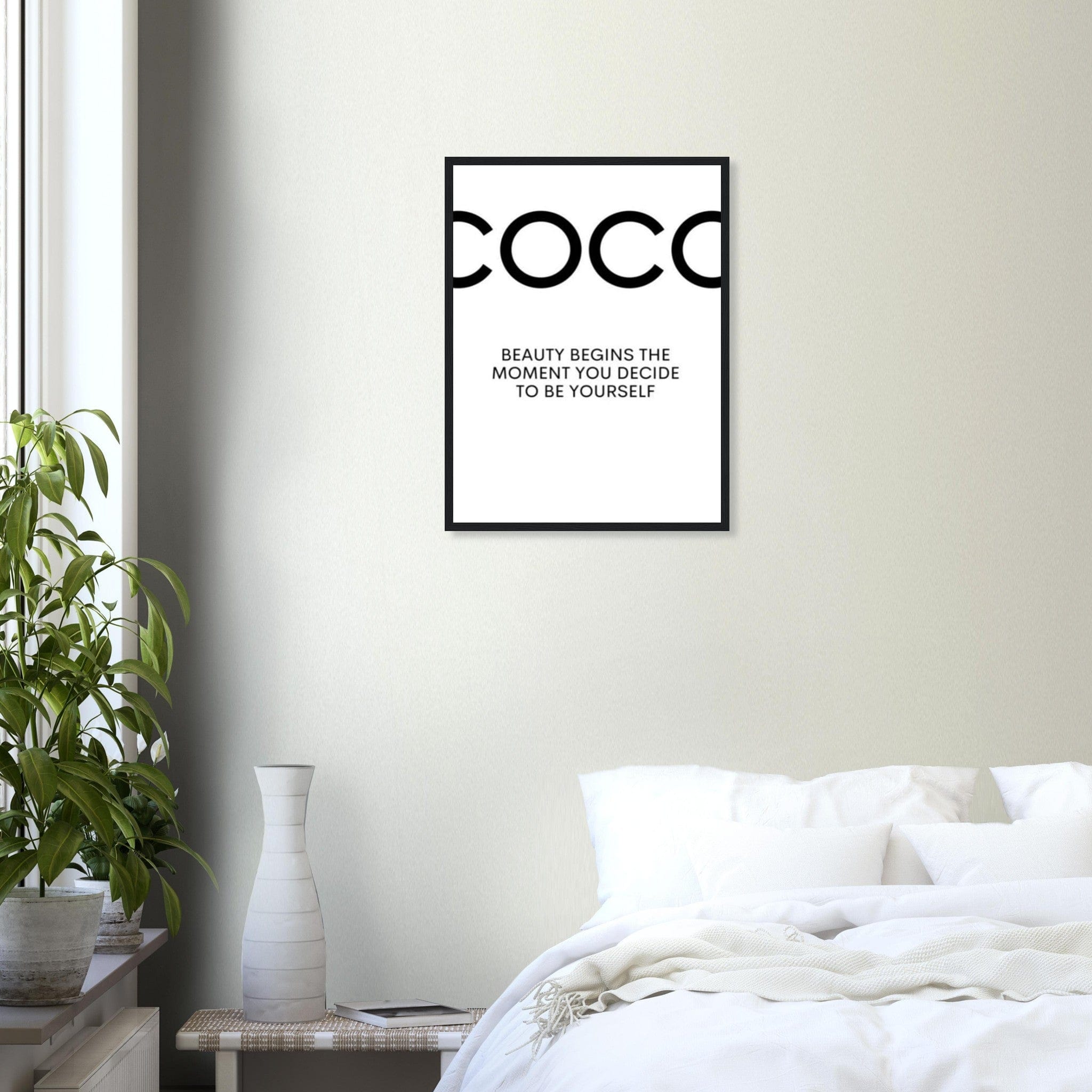 Canvanation 2 / 45x60 cm / 18x24″ / Avec Cadre Tableau Marque De Luxe Coco Chanel