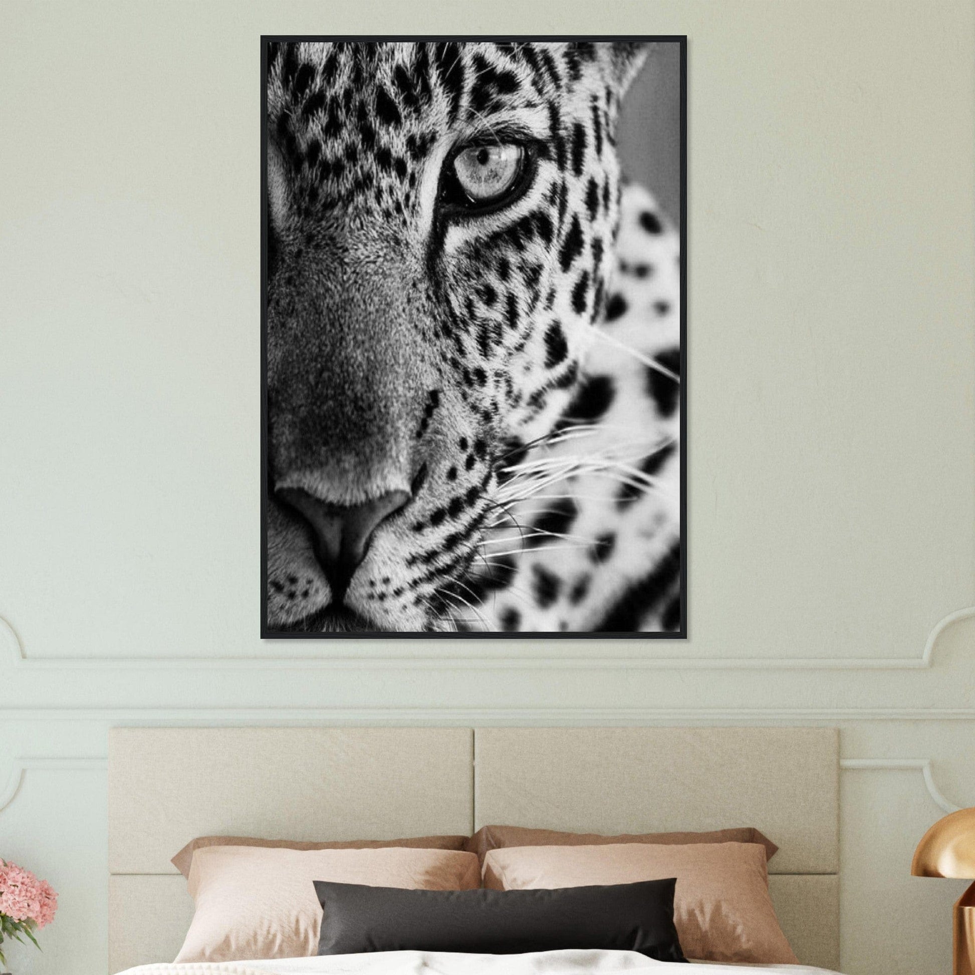 Canvanation Print Material Tableau Photo Noir Et Blanc-Animaux-Leopard