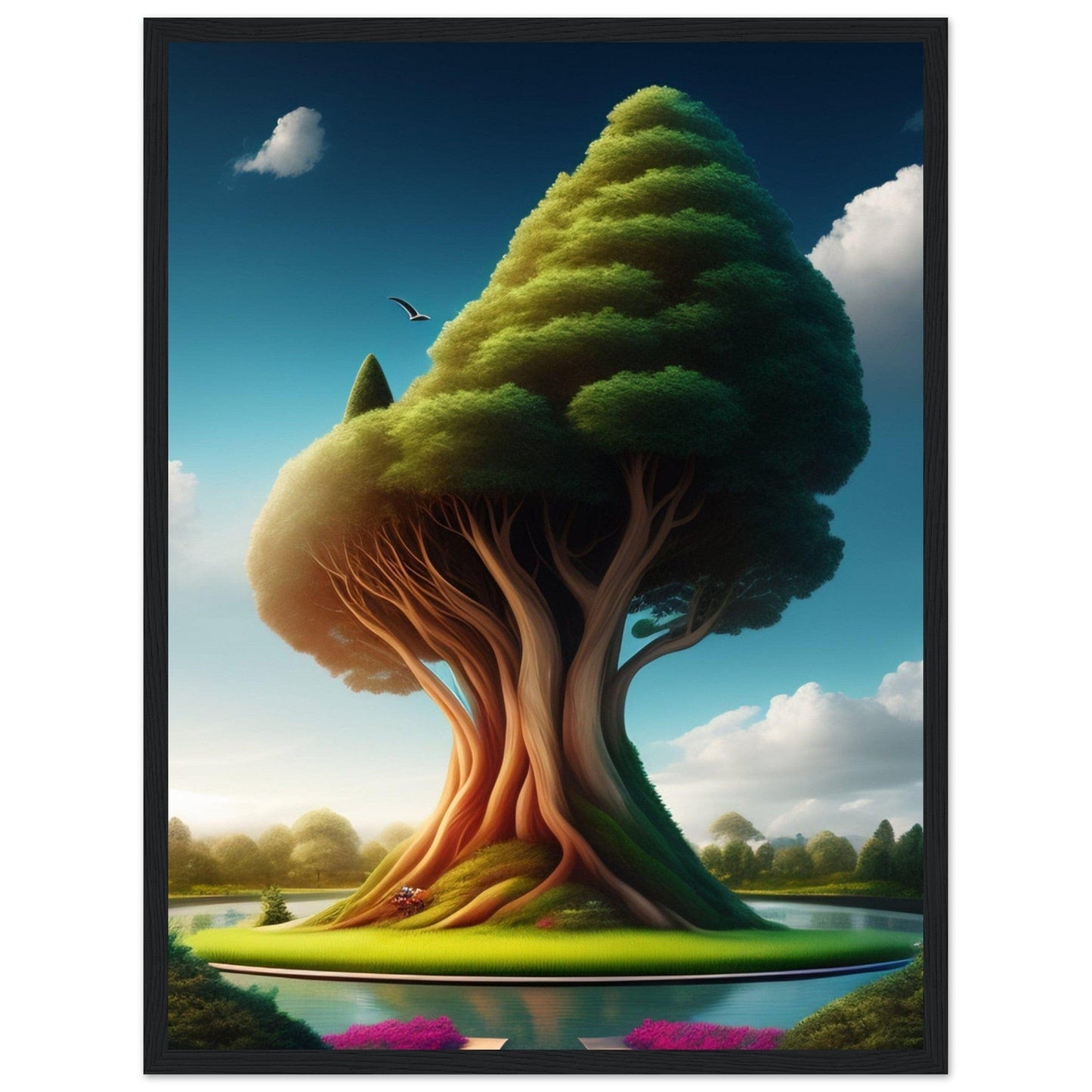 Canvanation Print Material Tableau Arbre Relief