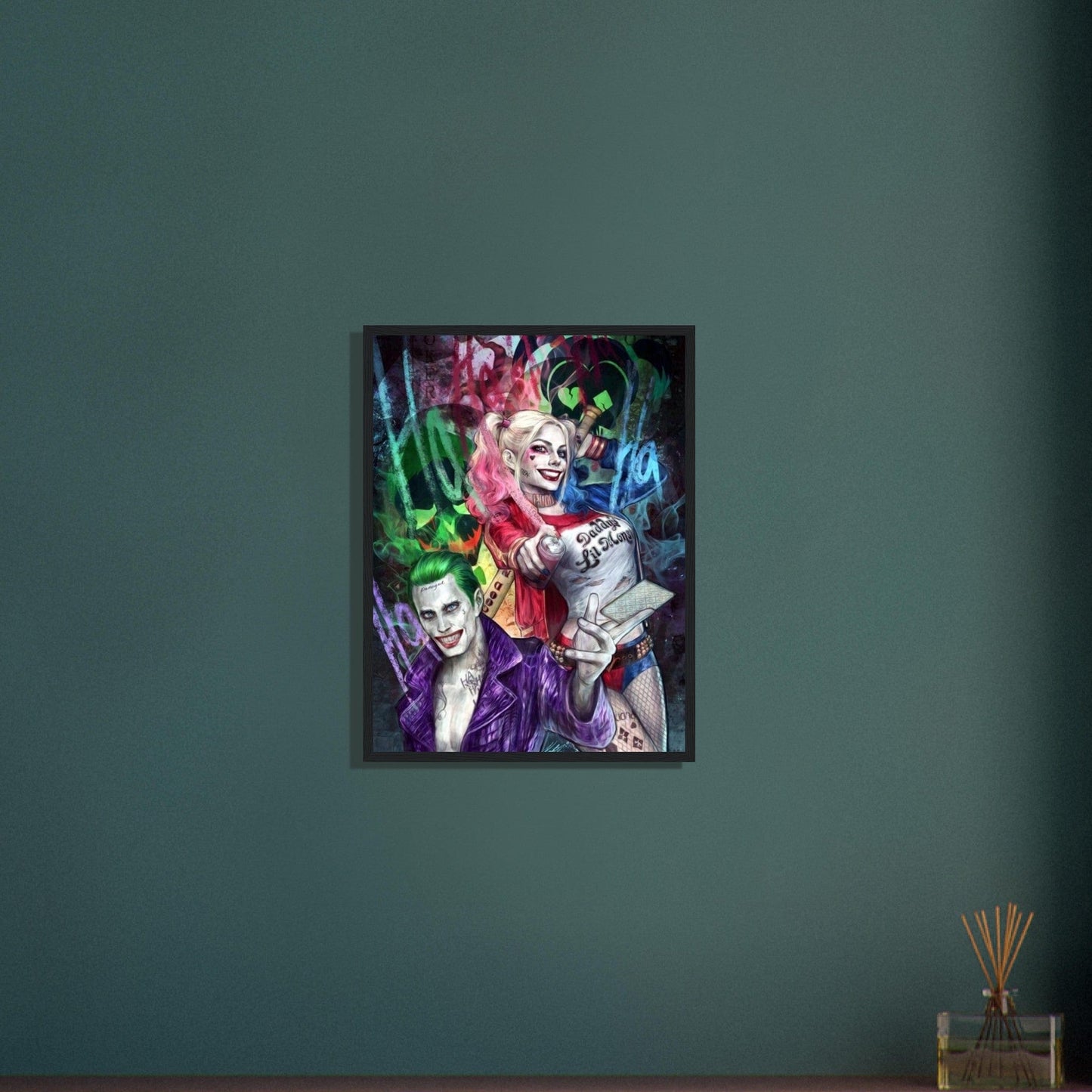 Canvanation Print Material Tableau Joker Harley Quinn