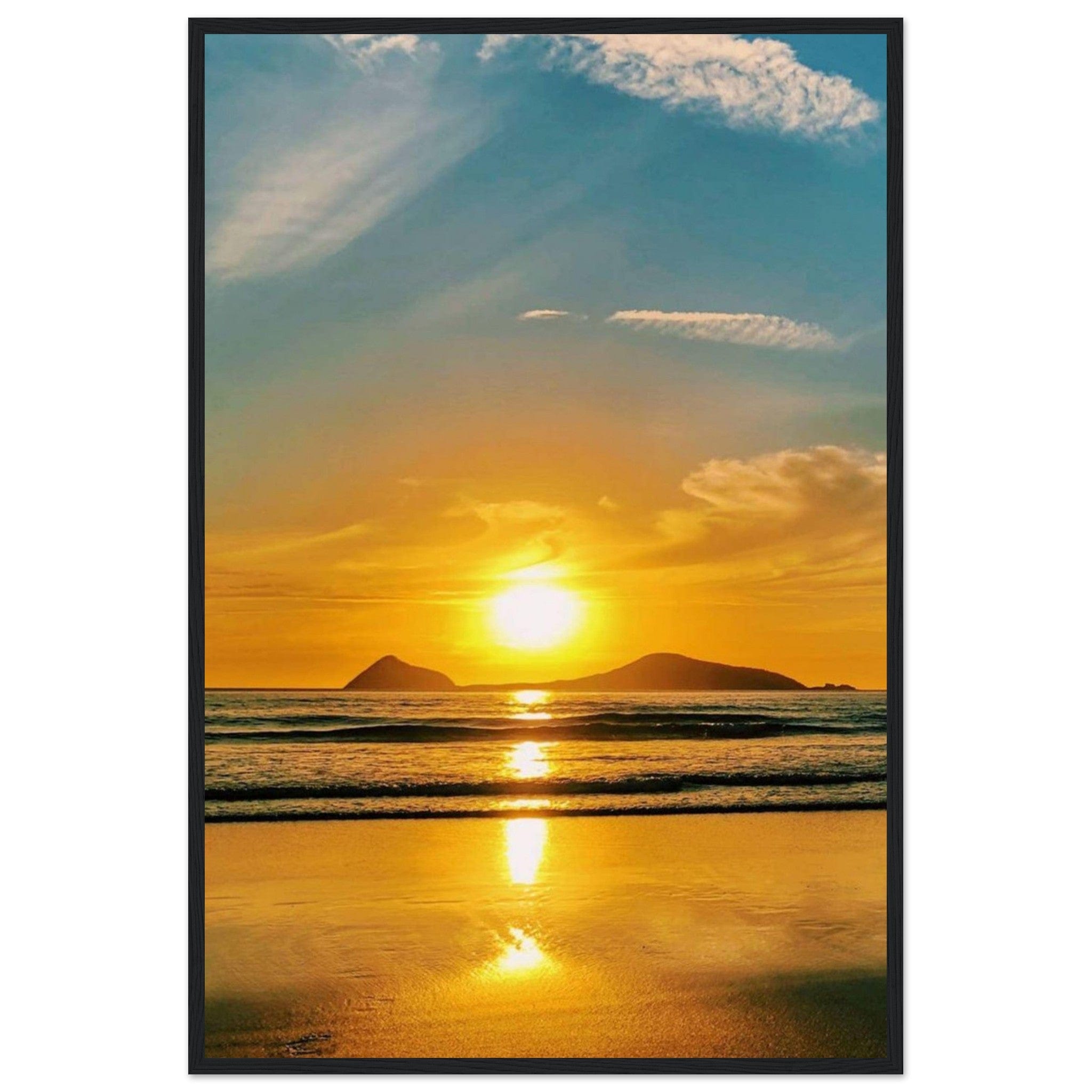 Gelato Print Material 60x90 cm / 24x36″ Peinture Paysage Coucher De Soleil