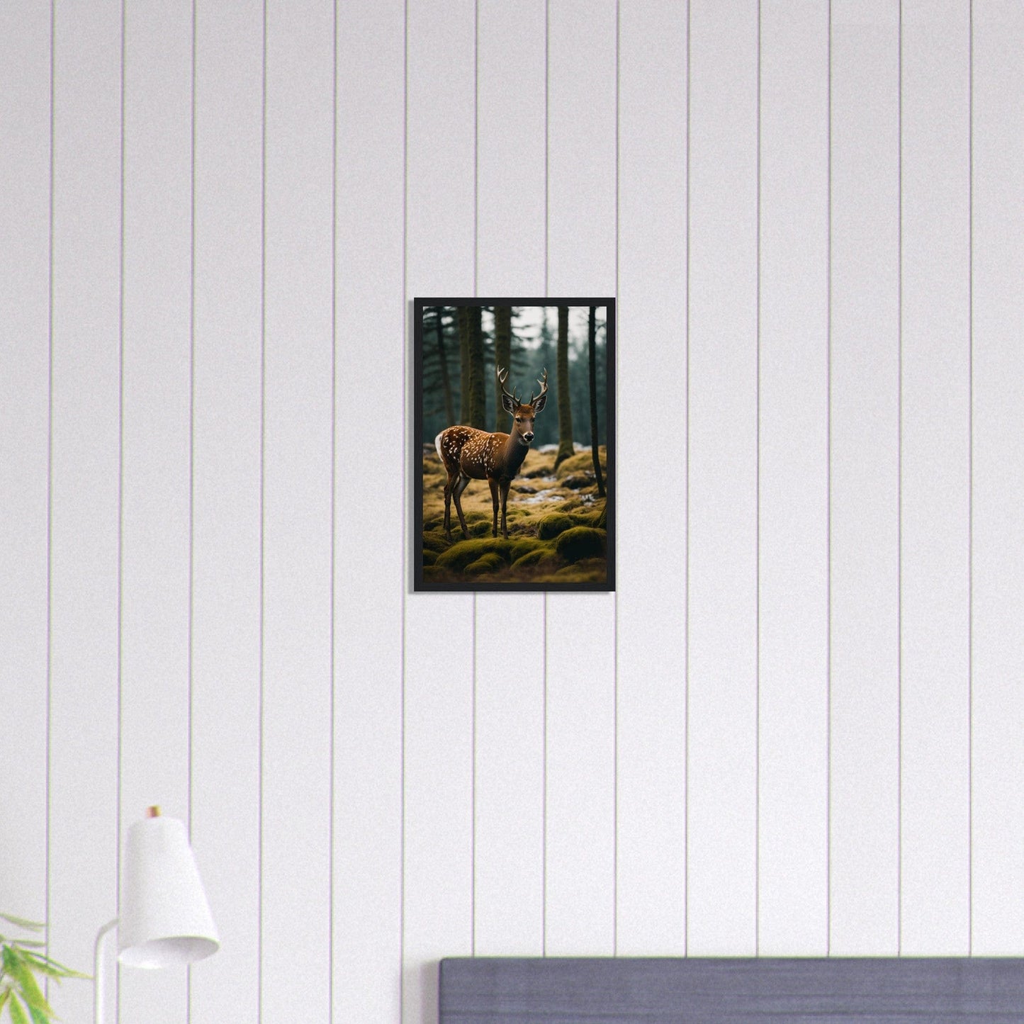 Canvanation Print Material 30x45 cm / 12x18″ Tableau Cerf Dans La Forêt