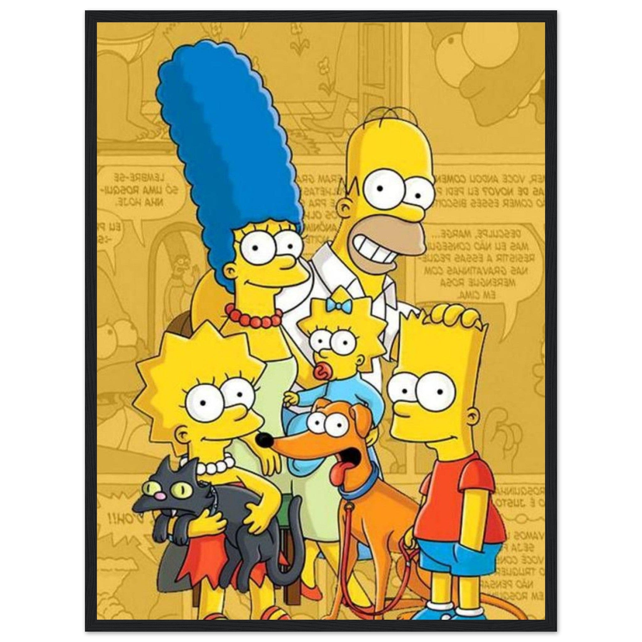 Canvanation Print Material 45x60 cm / 18x24″ Tableau La Famille Simpson