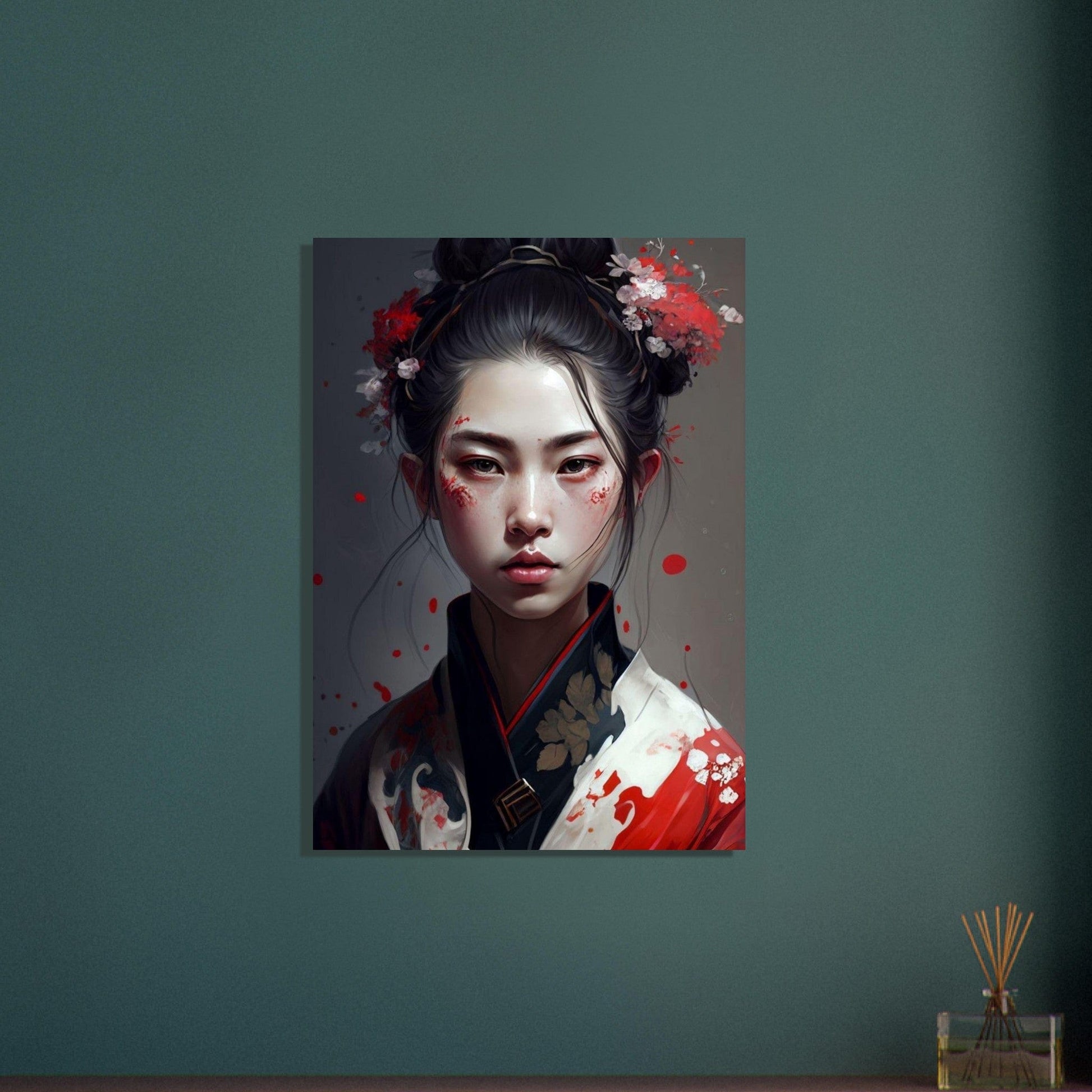 Gelato Print Material Peinture Portrait De Femme