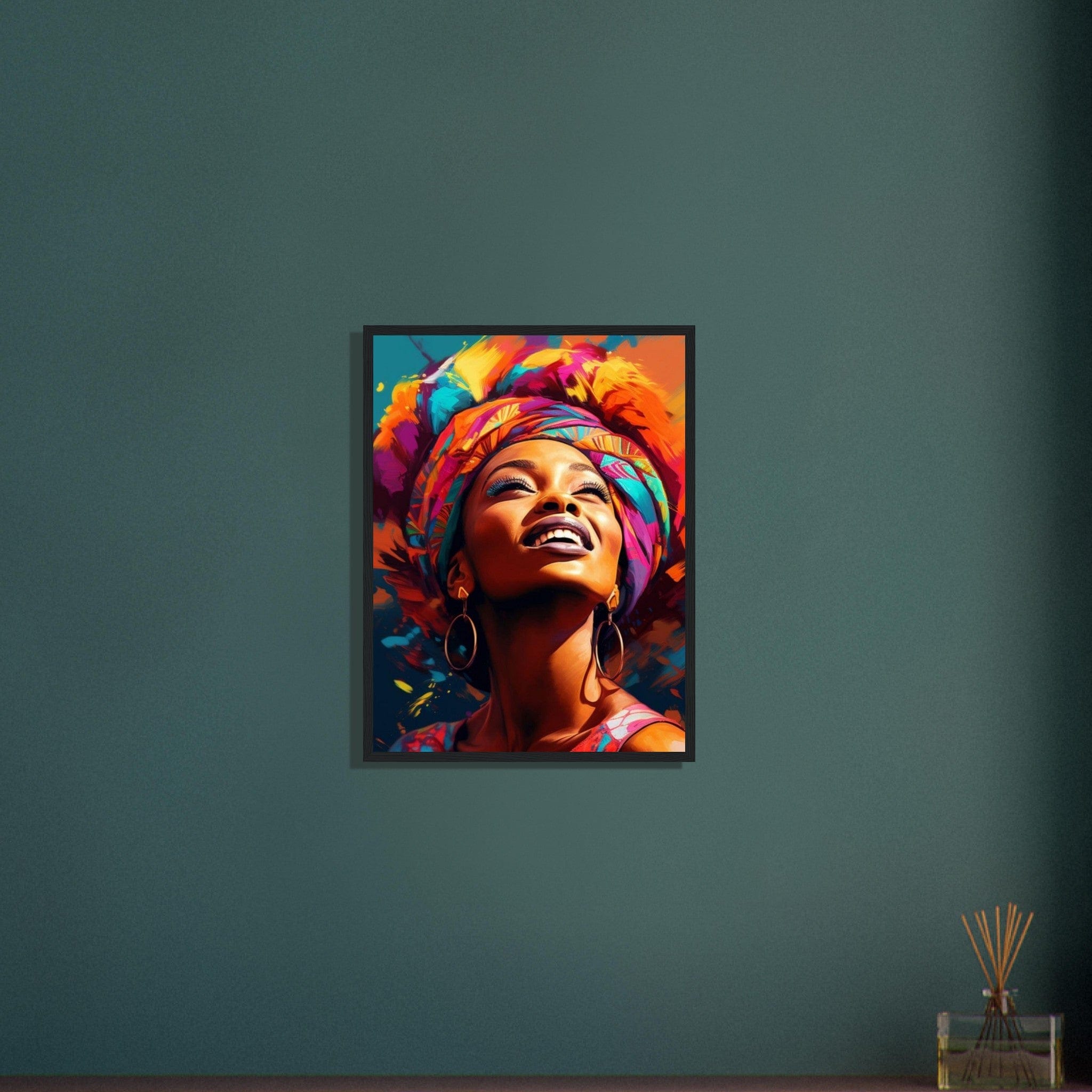 Canvanation Print Material Tableau Femme Africaine Couleur