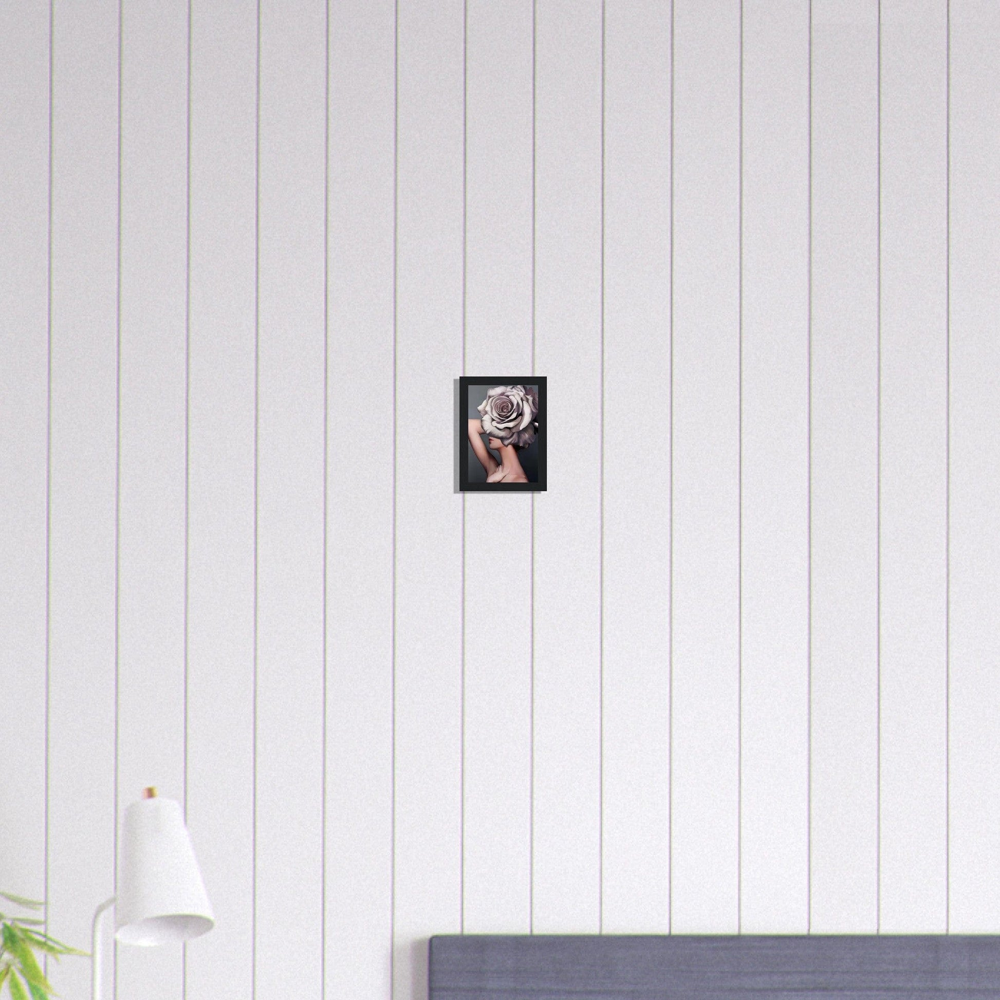 Canvanation Print Material 13x18 cm / 5x7″ Tableau Femme Fleurs Cheveux Violet Et Blanc