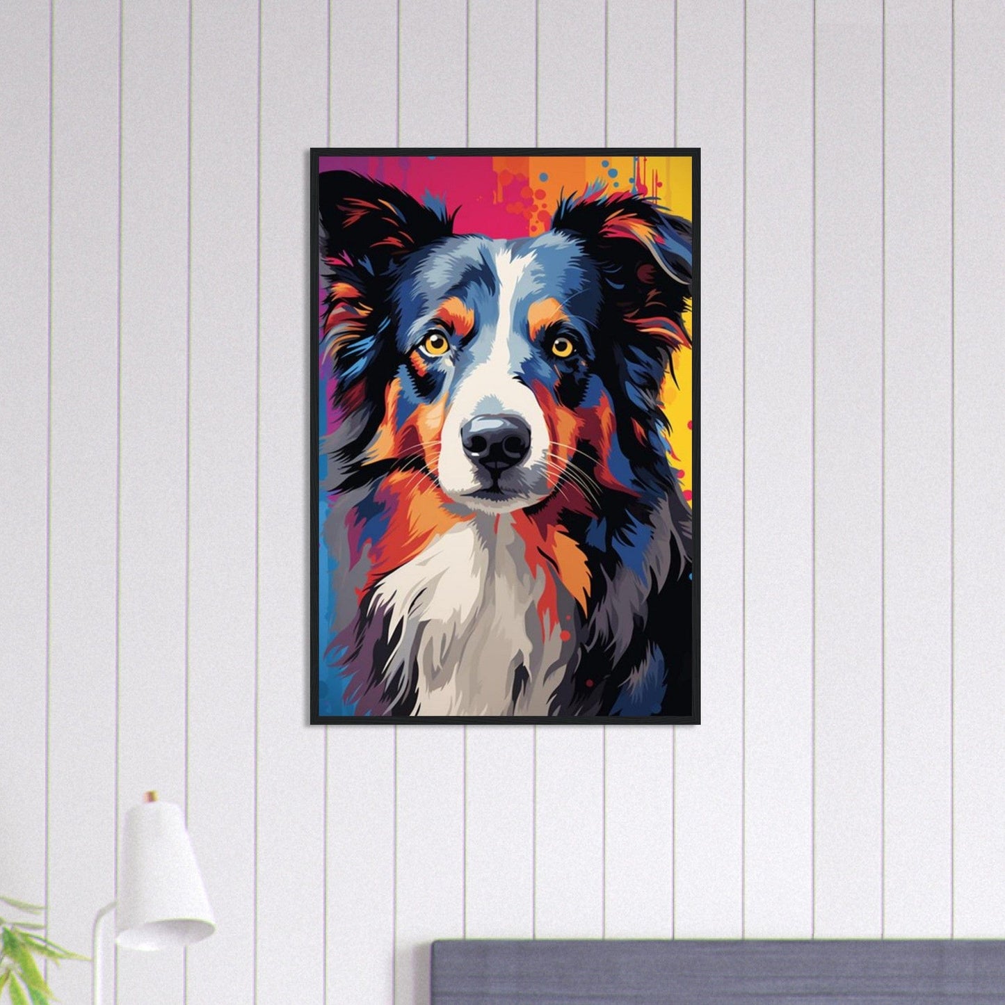 Canvanation Print Material 60x90 cm / 24x36″ Tableau Chien - Joie inconditionnelle