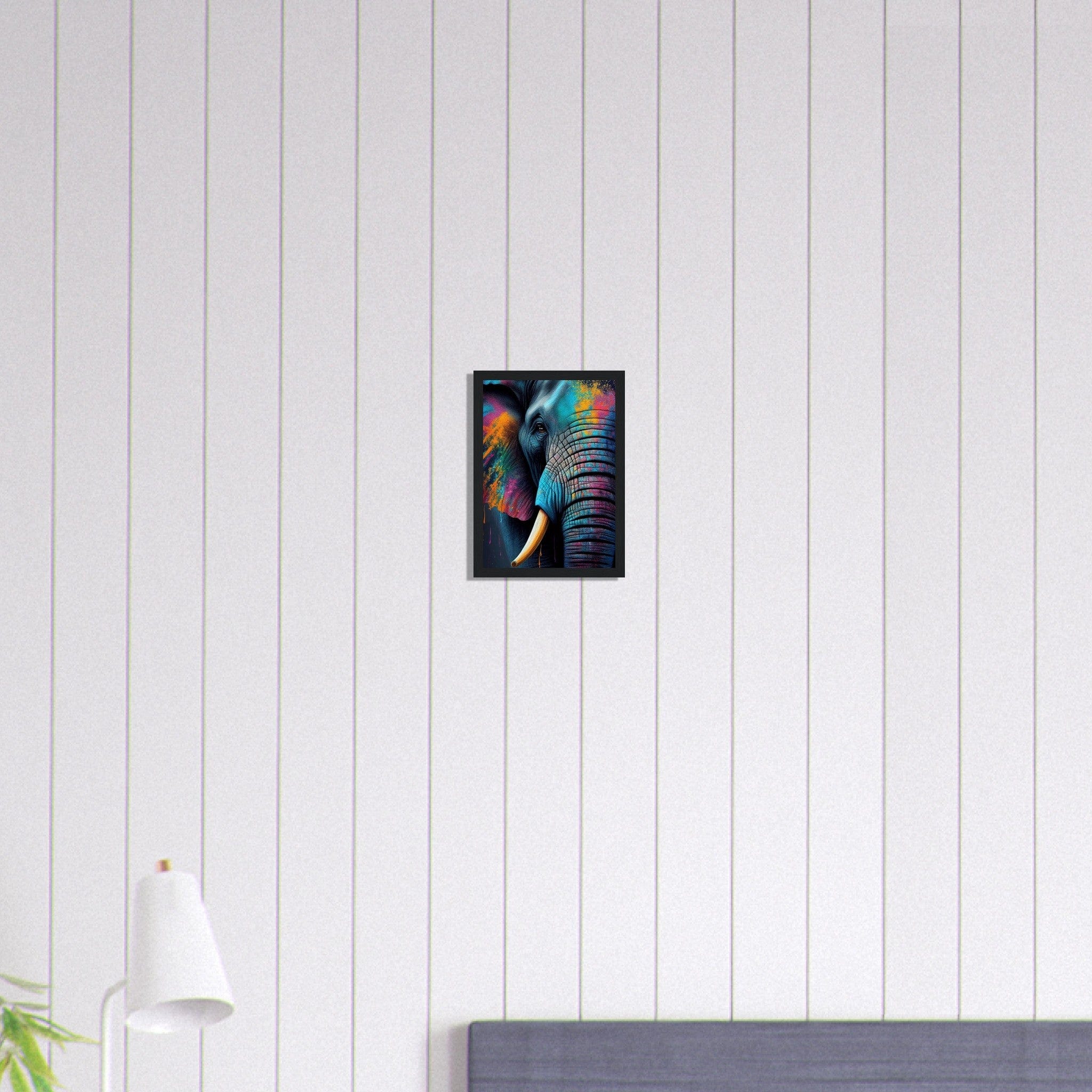 Canvanation Print Material A4 21x29.7 cm / 8x12″ Tableau Elephant Trompe Céleste