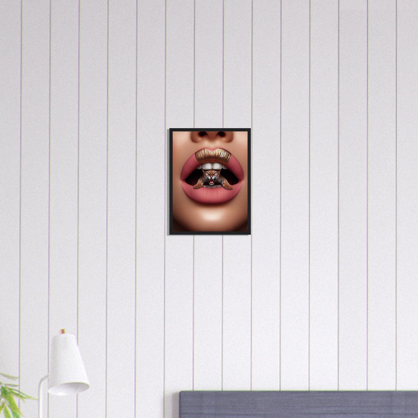 Canvanation Print Material 30x40 cm / 12x16″ Tableau Levres Tigres