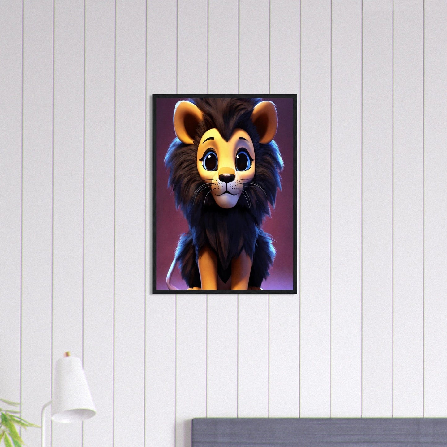 Canvanation Print Material 50x70 cm / 20x28″ Tableau Lionceau Futur Souverain