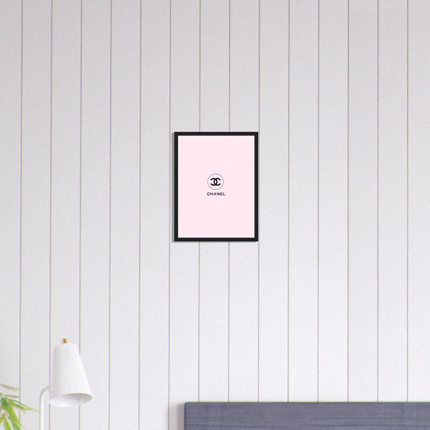 Canvanation Print Material 30x40 cm / 12x16″ Tableau Chanel Fond Rose