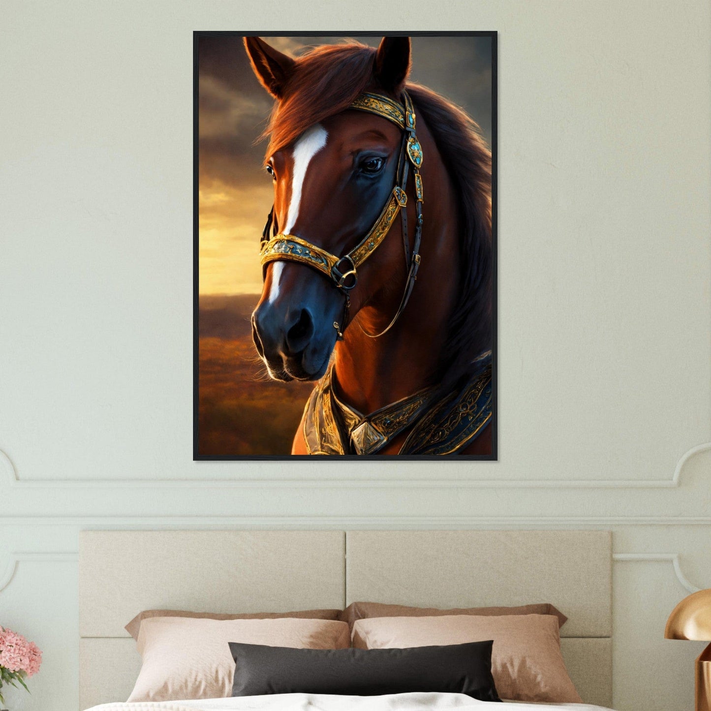 Canvanation Print Material Tableau Cheval Équine