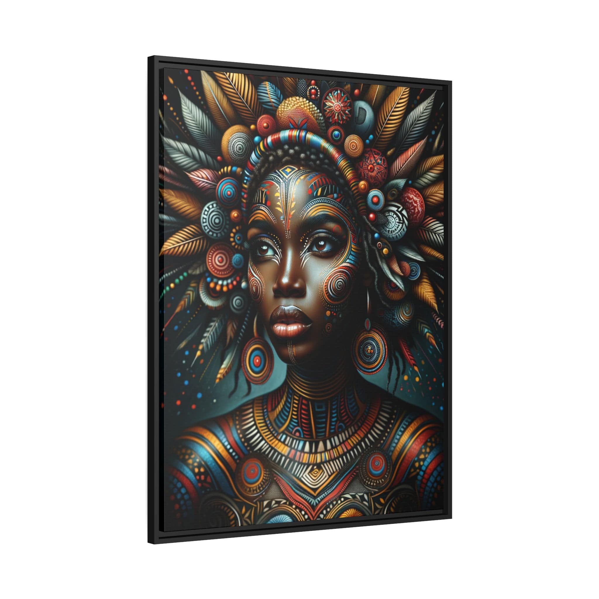 Printify Canvas Tableau "La renaissance de l'Afrique : Portraits inspirants de femmes africaines"