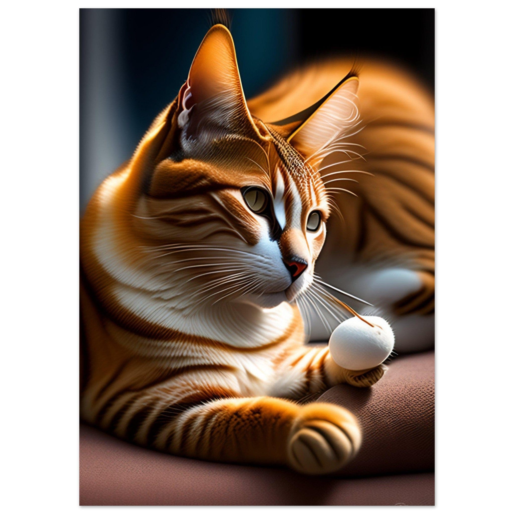 Gelato Print Material 50x70 cm / 20x28″ Peinture chat roux