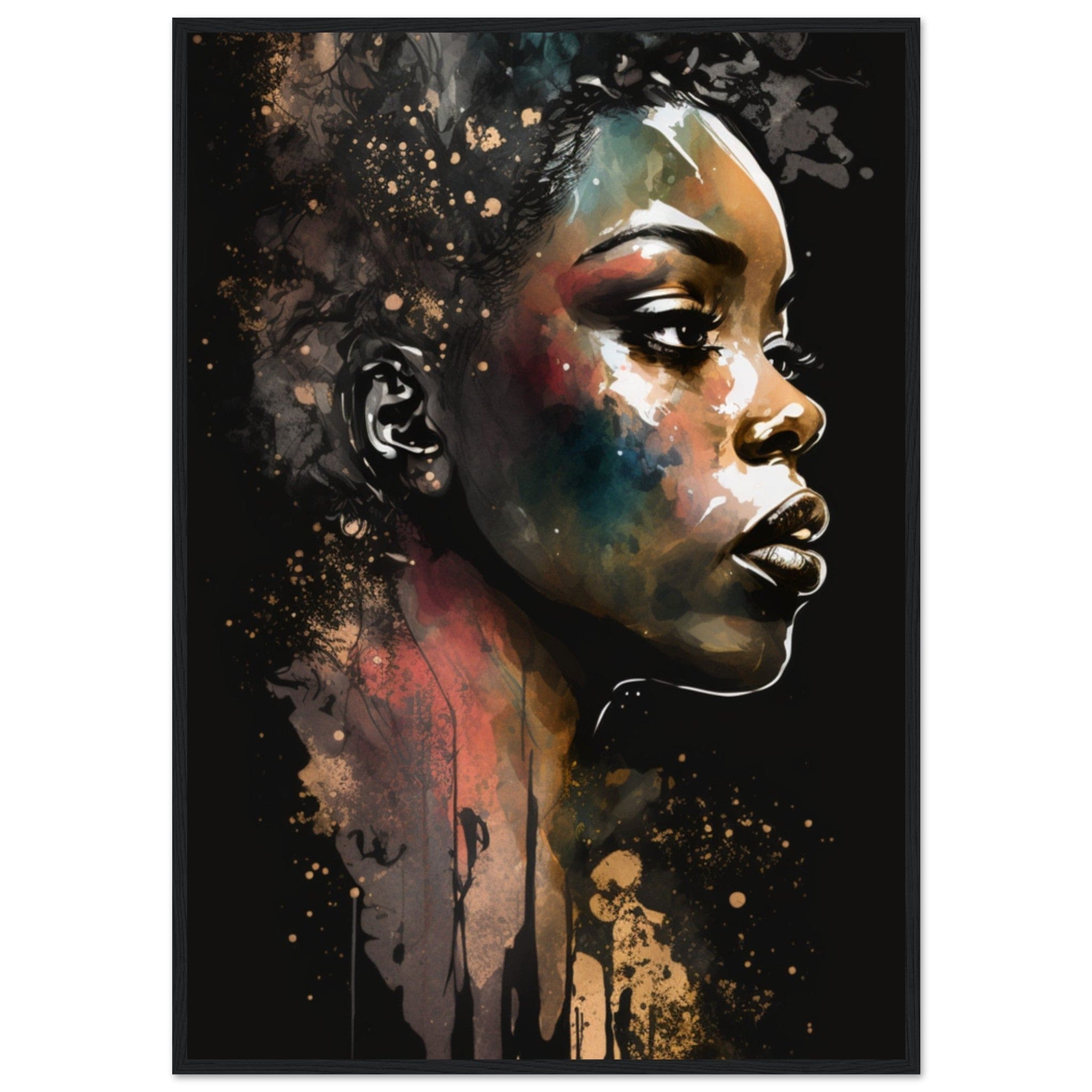 Canvanation Print Material 70x100 cm / 28x40″ Tableau Portrait Femme Moderne Afrique