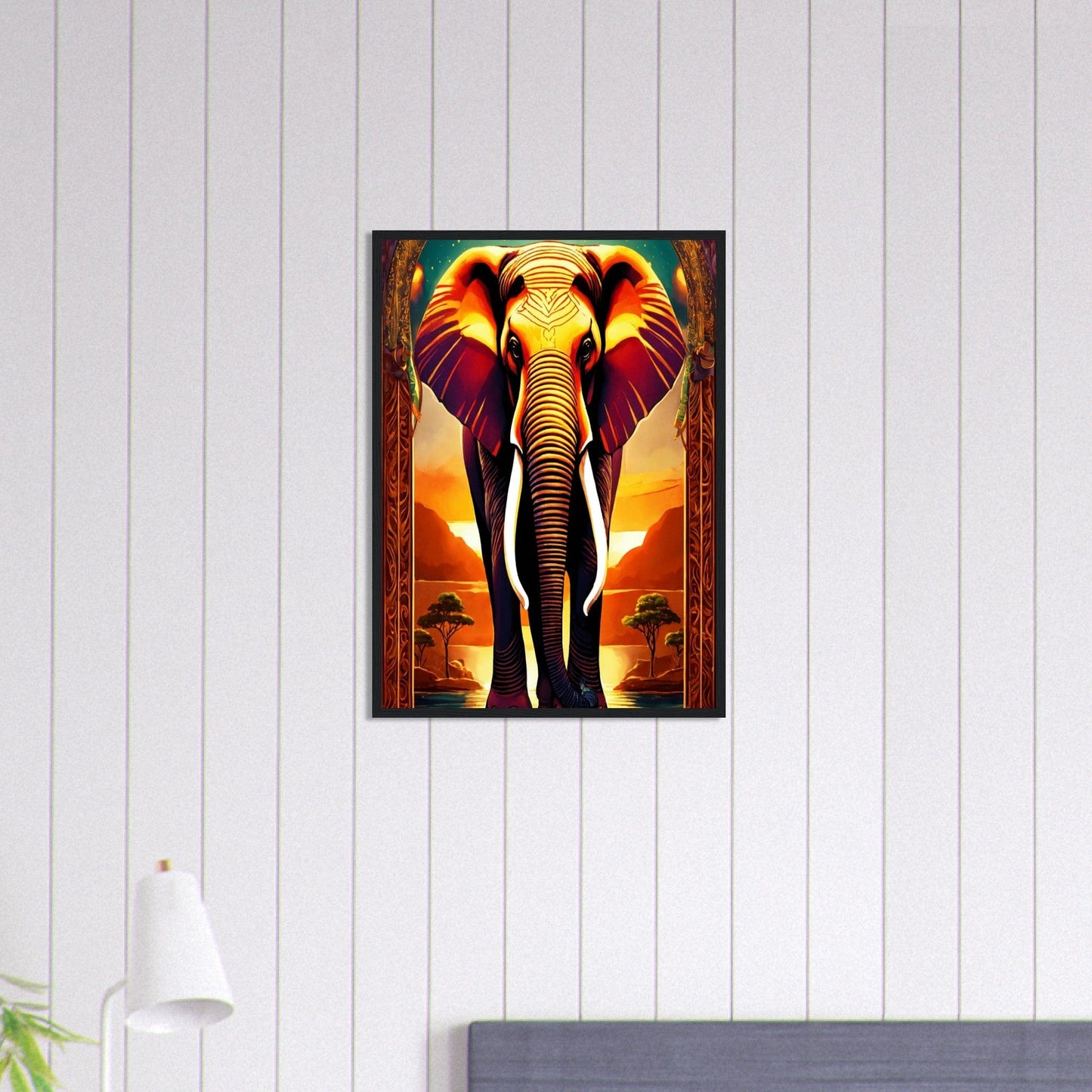 Canvanation Print Material 50x70 cm / 20x28″ Tableau Elephant Le Gardien De La Nature