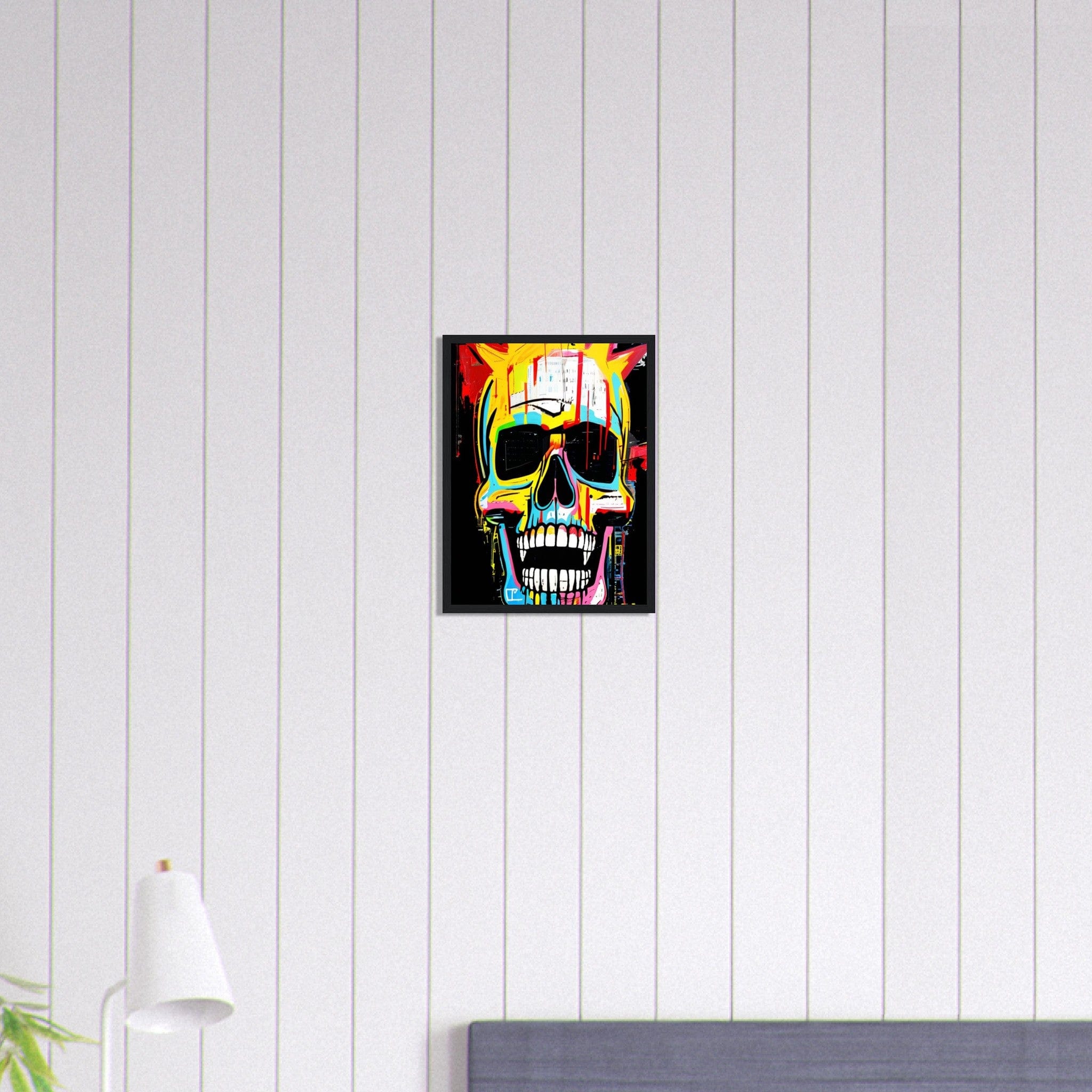 Canvanation Print Material 30x40 cm / 12x16″ Tableau Tête De Mort Graffiti