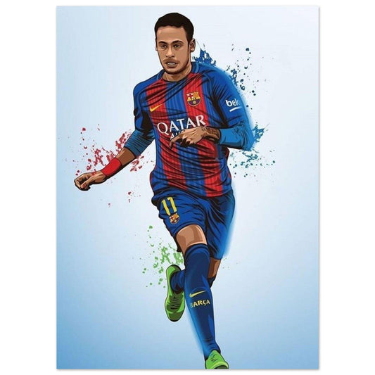 Canvanation Print Material 13x18 cm / 5x7″ Poster Joueur De Foot Neymar Qatar