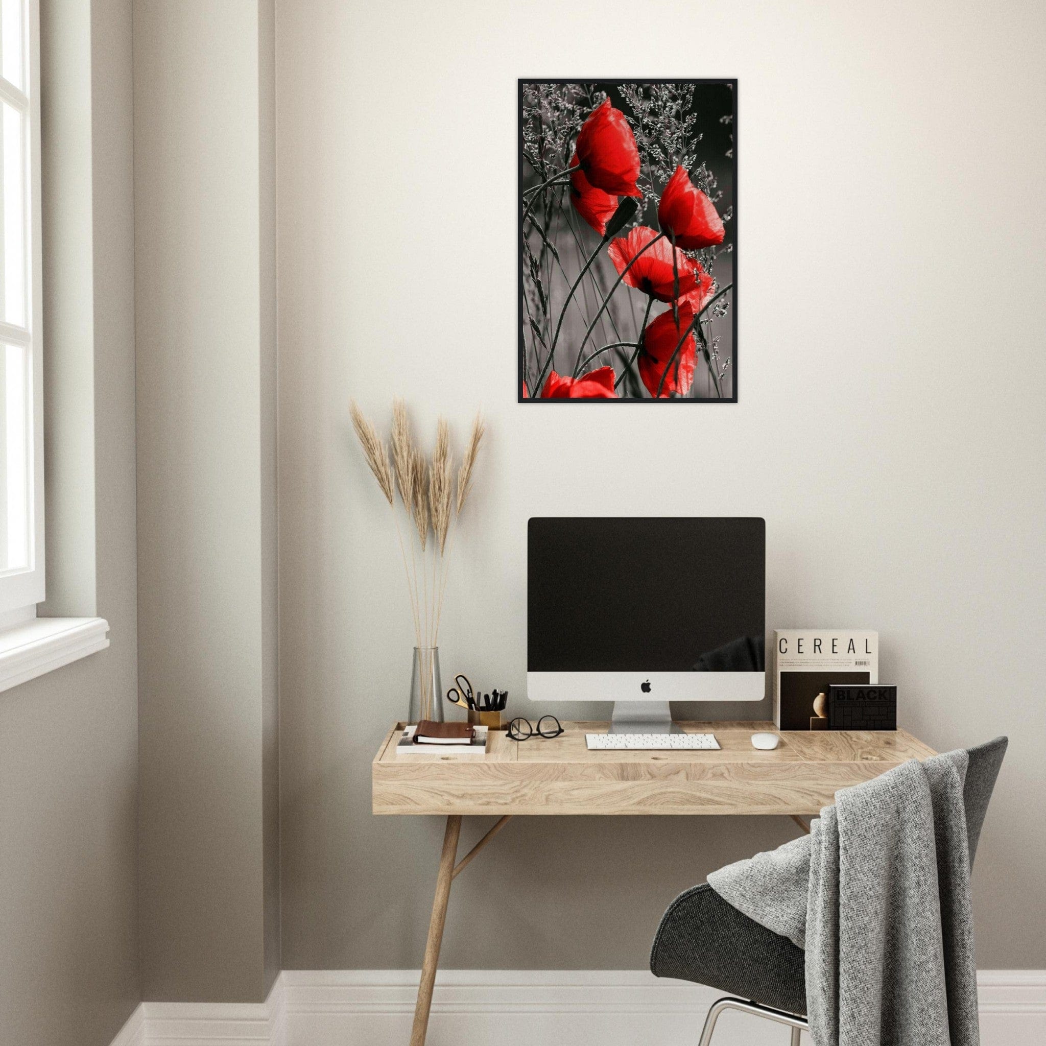Canvanation Print Material Peinture Abstraite Coquelicot