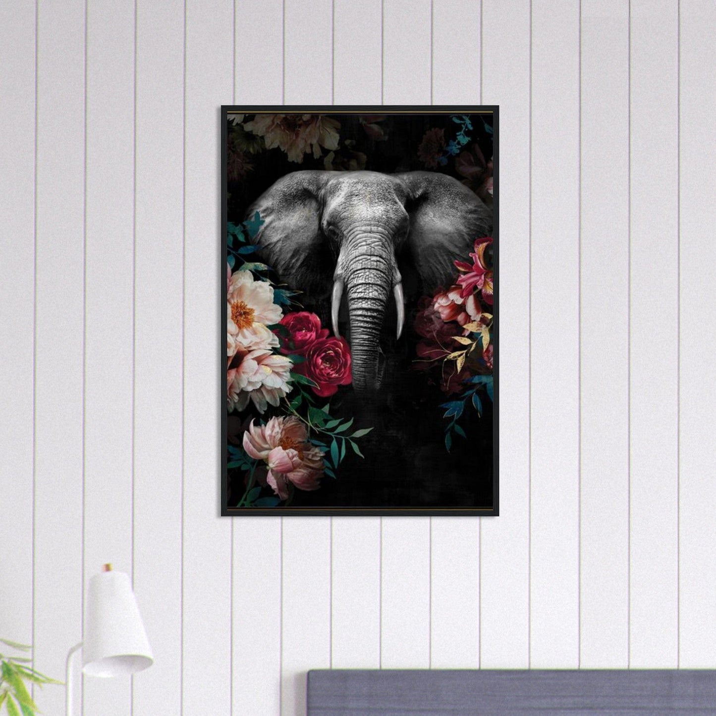 Canvanation Print Material 60x90 cm / 24x36″ Tableau Elephant Légendes Vivantes