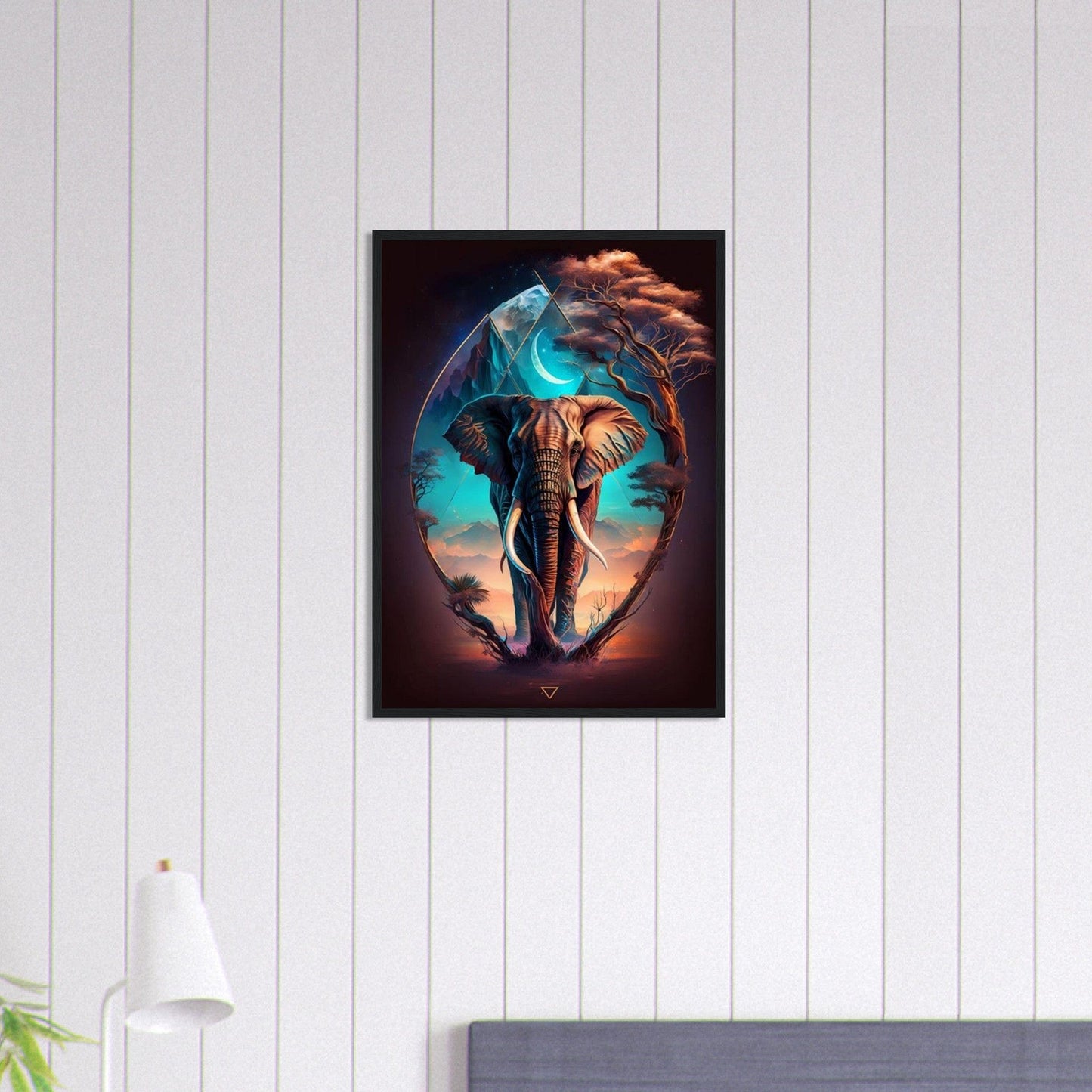 Canvanation Print Material 50x70 cm / 20x28″ Tableau Elephant Seigneur de la Savane