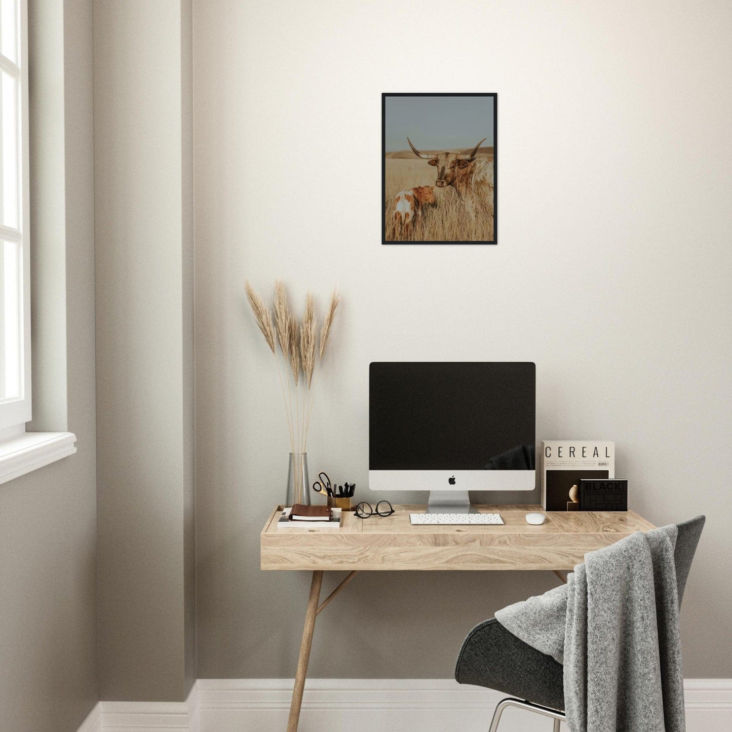 Canvanation Print Material Tableau Vache Gasconne