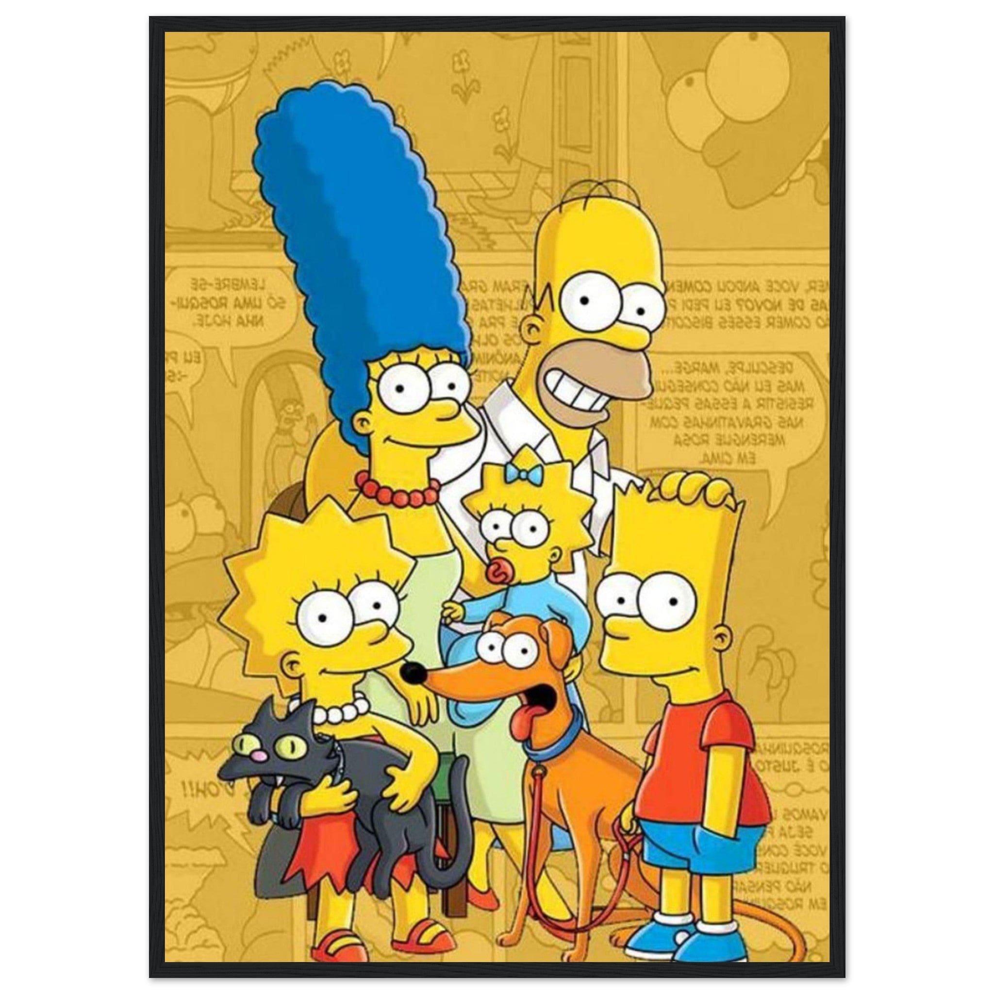 Canvanation Print Material 50x70 cm / 20x28″ Tableau La Famille Simpson