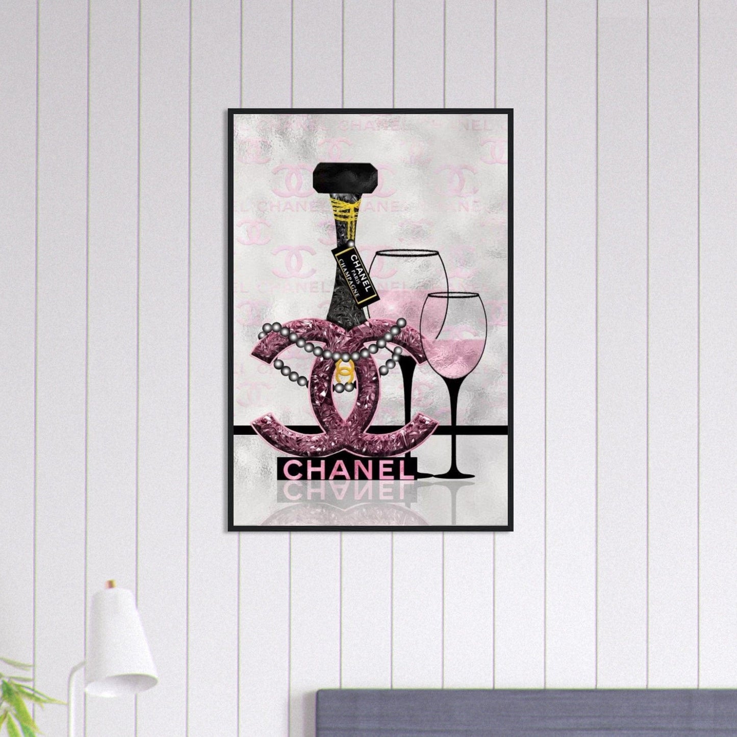 Canvanation Print Material 60x90 cm / 24x36″ Tableau Chanel Champagne