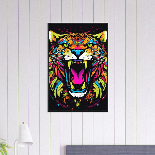 Canvanation Print Material 60x90 cm / 24x36″ Tableau Tigre Félin Flashy