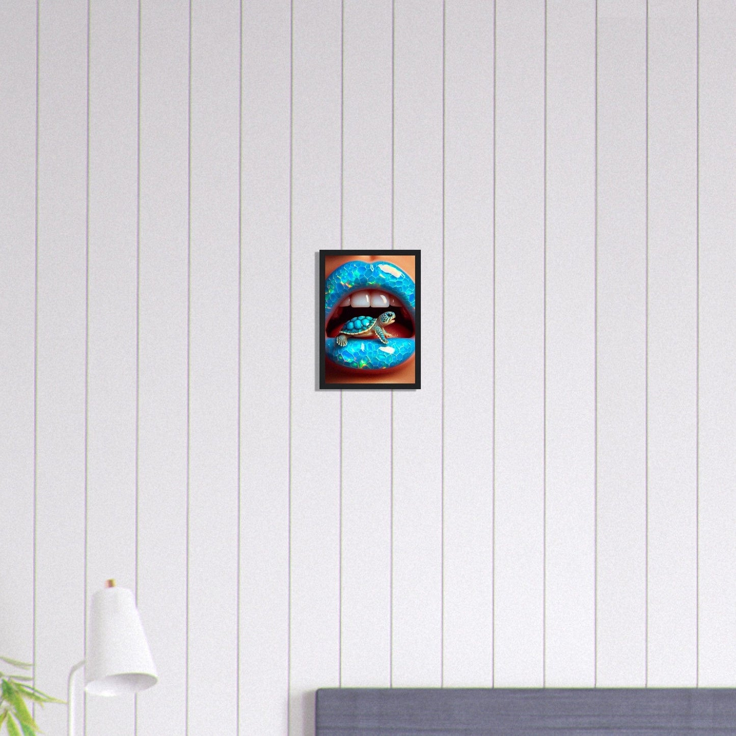 Canvanation Print Material A4 21x29.7 cm / 8x12″ Tableau Levres Tortue