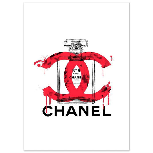 Gelato Print Material 50x70 cm / 20x28″ Affiche Chanel Rouge