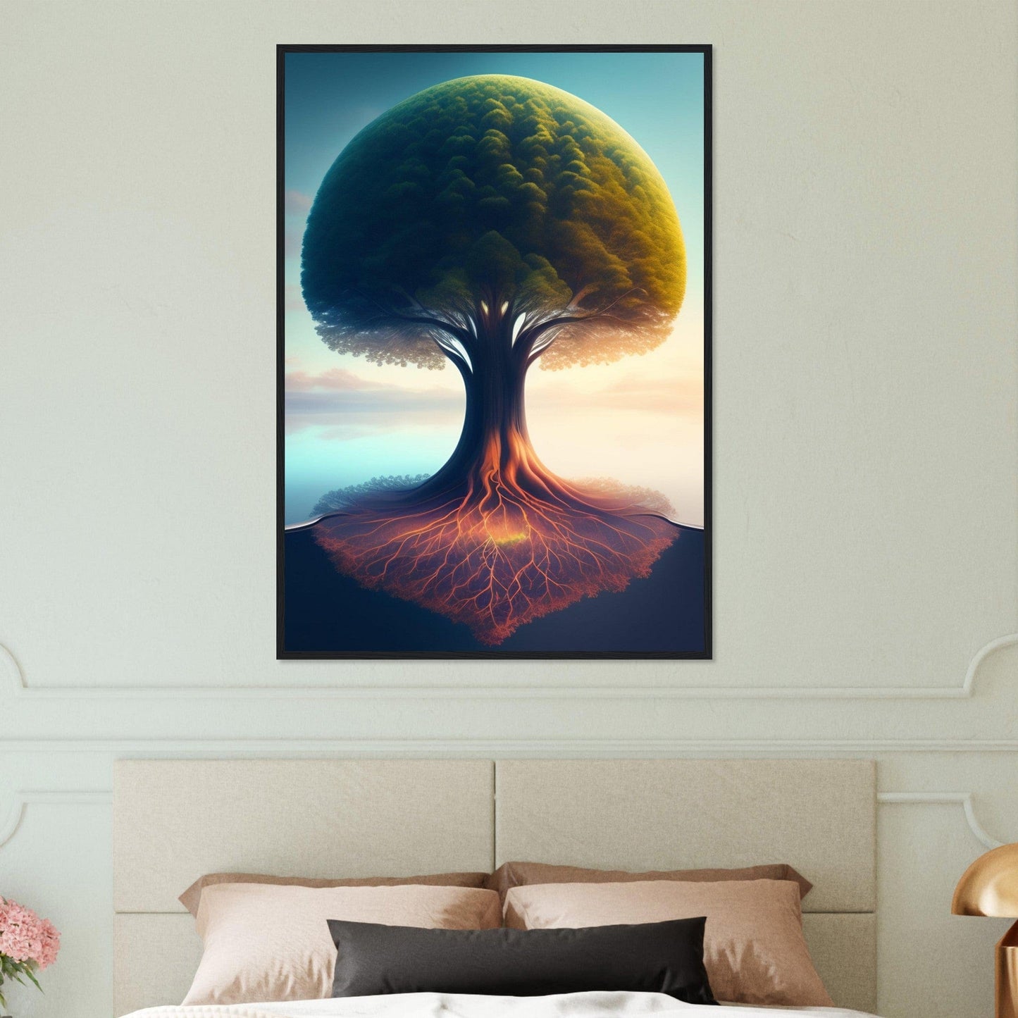 Canvanation Print Material 70x100 cm / 28x40″ Tableau L'Arbre de Vie: Son Symbolisme et Sa Signification