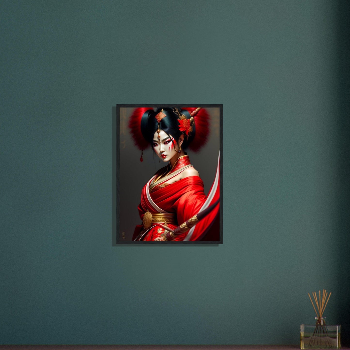 Canvanation Print Material Tableau Kabuki Japon Kimono