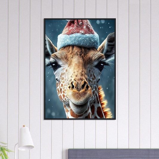 Canvanation Print Material 70x100 cm / 28x40″ Tableau Girafe Noel